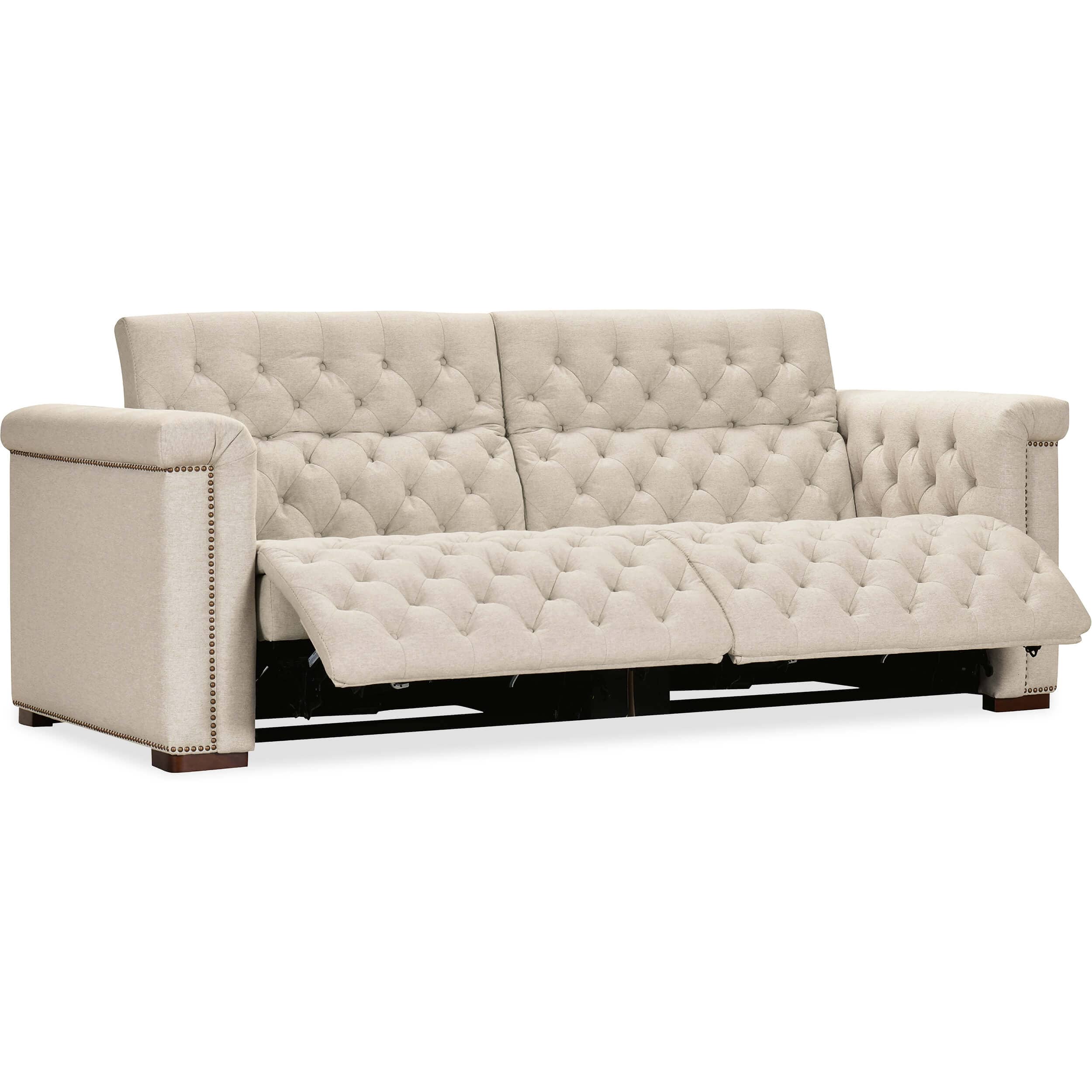 Savion Power Motion Leather Sofa, Aries Beach - Image 5