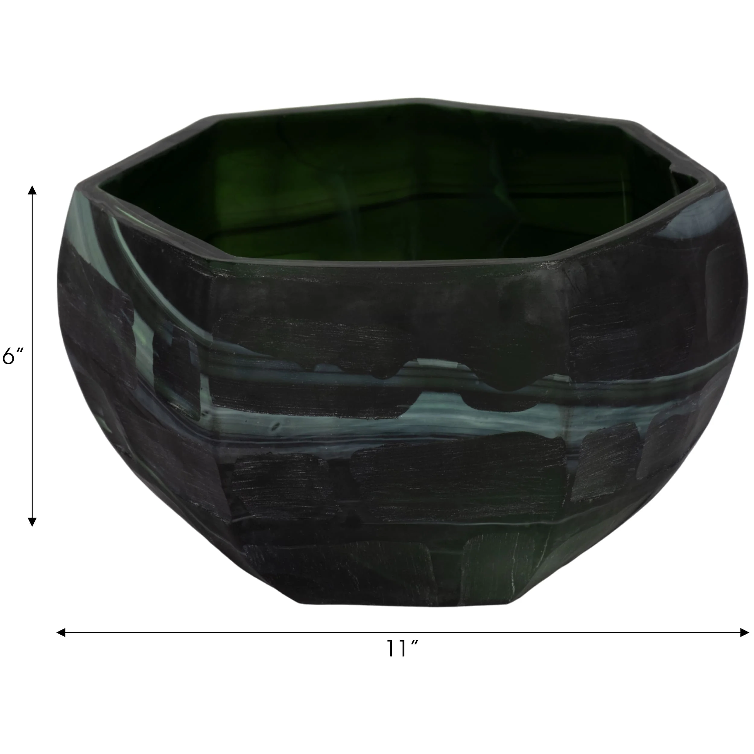 Savu Glass Bowl, Green - Image 3