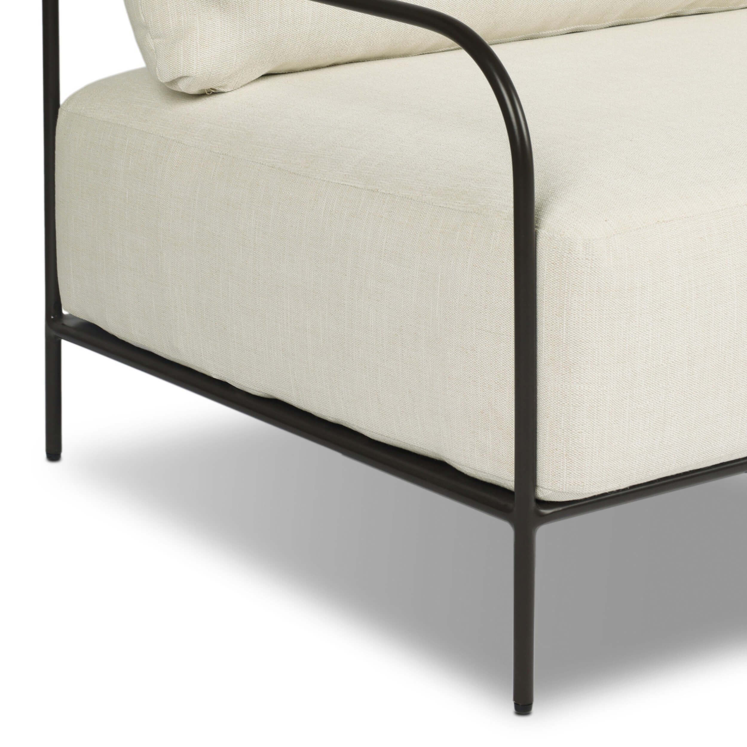 Segovia 78" Outdoor Sofa, Vergo Cream by Four Hands - Image 5
