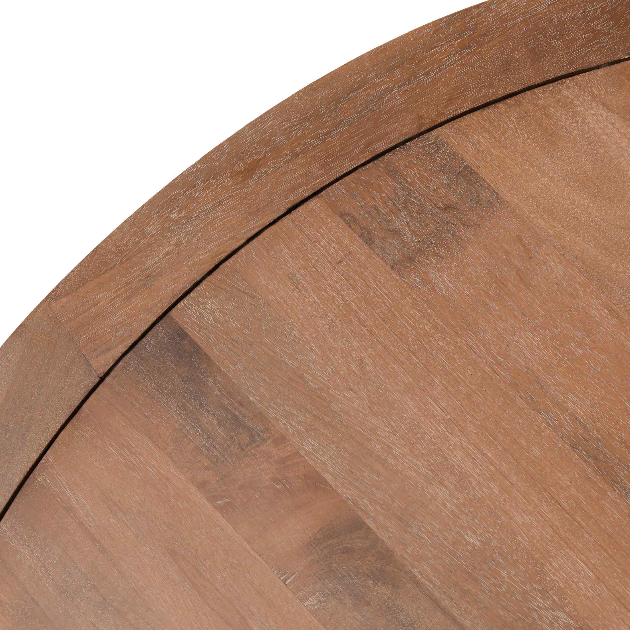 Selena Round Dining Table, Hickory Brown - Image 3