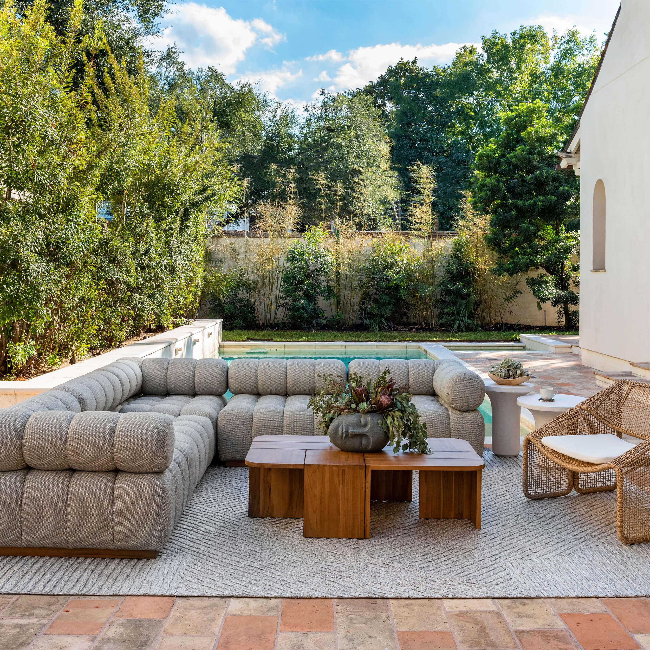 Selma Outdoor Chair, Natural Hyacinth by Four Hands - Image 13