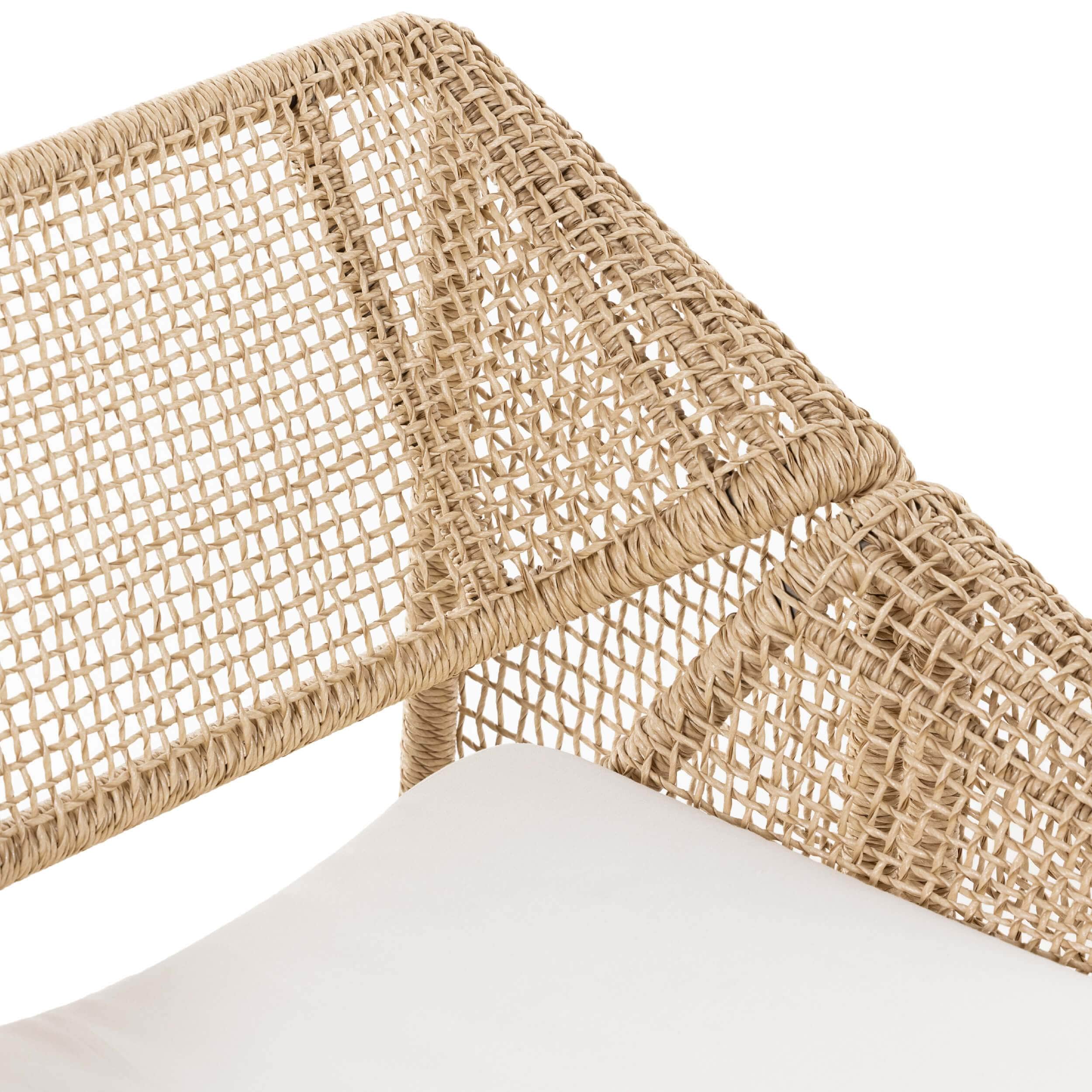 Selma Outdoor Chair, Natural Hyacinth by Four Hands - Image 6