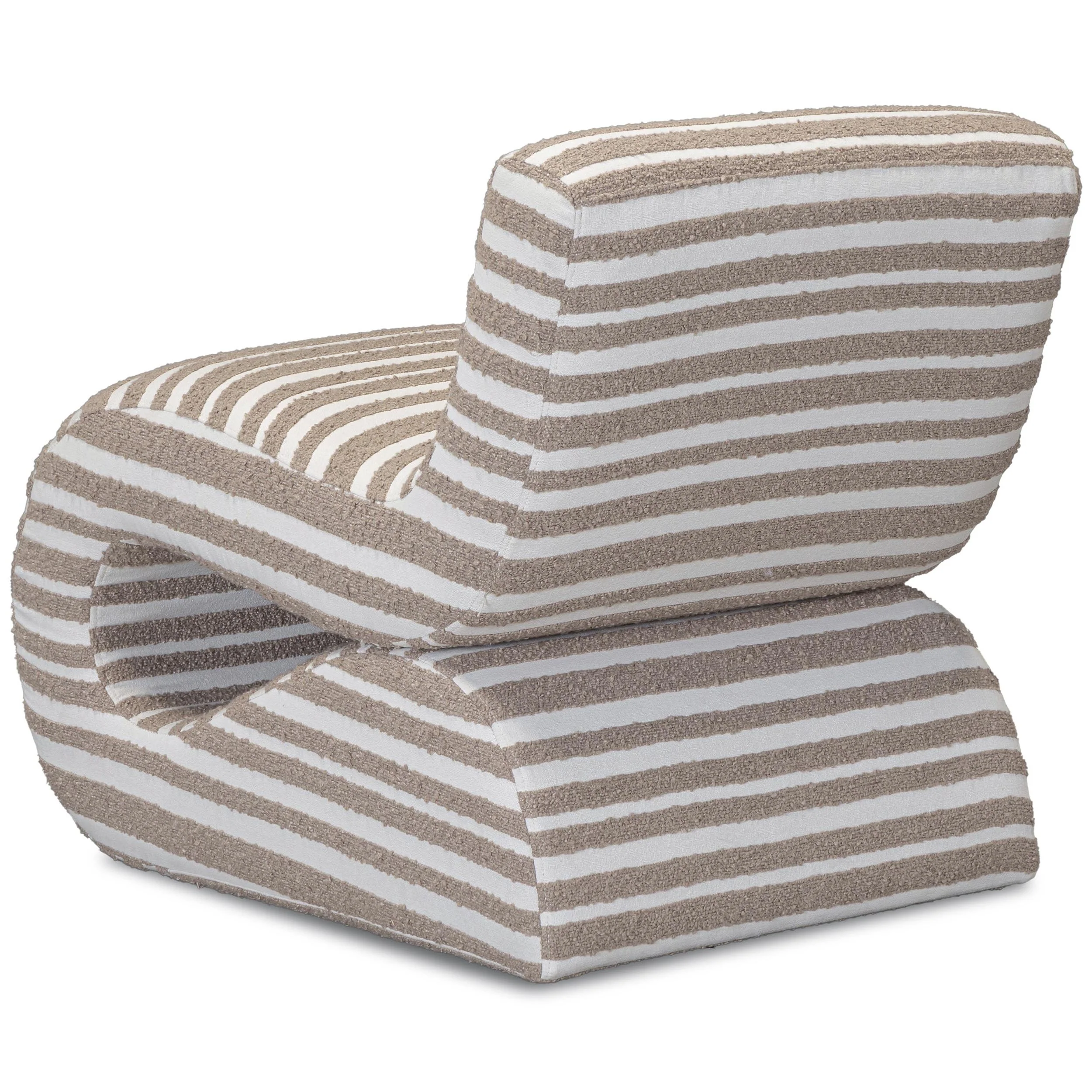 Senna Jacquard Accent Chair, Taupe - Image 4