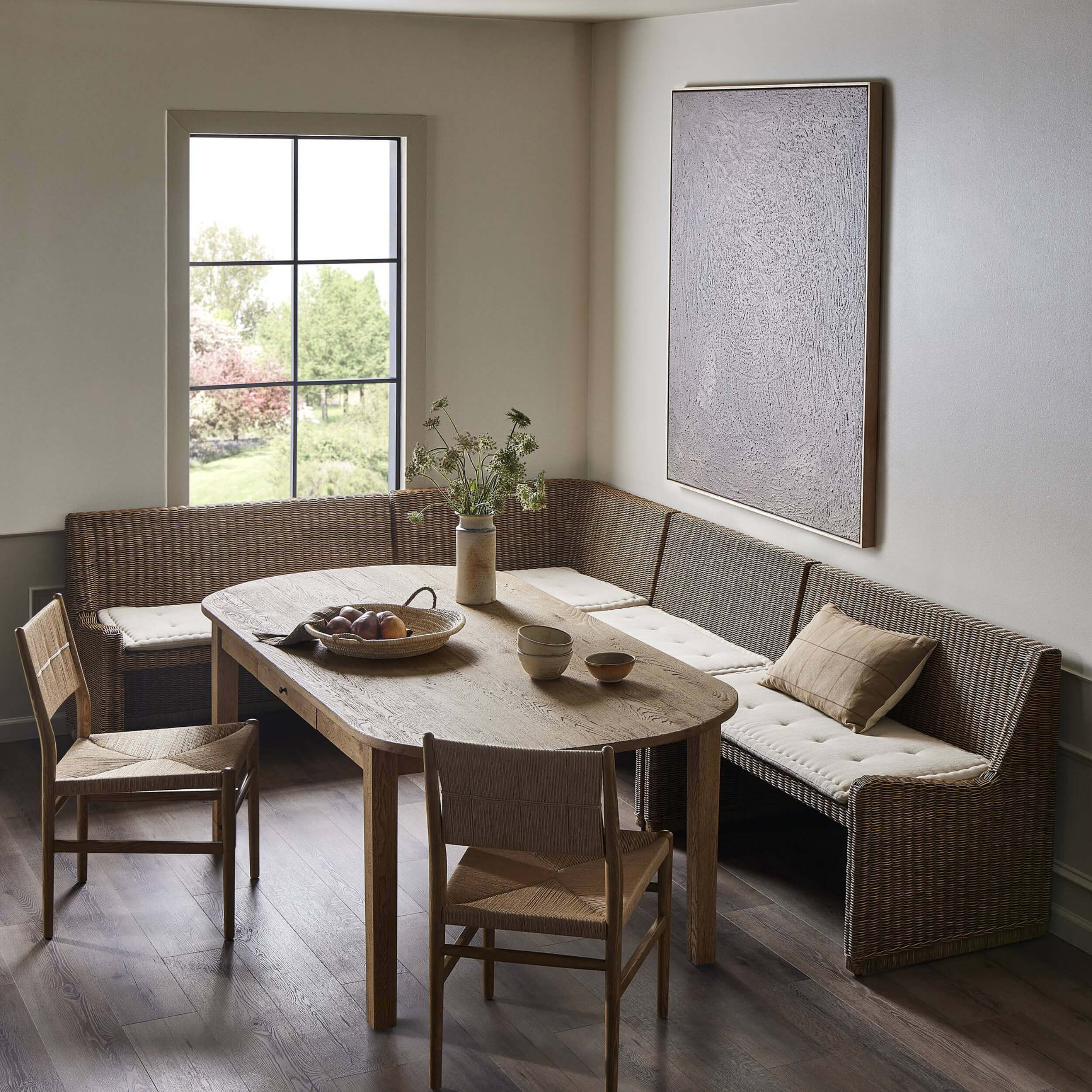 Senna L-Shape Dining Banquette, Broadway Dune by Amber Lewis x Four Hands - Image 10