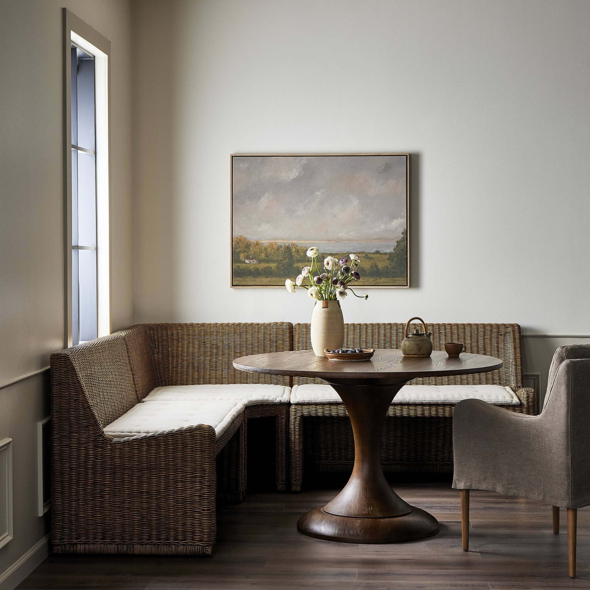 Senna L-Shape Dining Banquette, Broadway Dune by Amber Lewis x Four Hands - Image 6