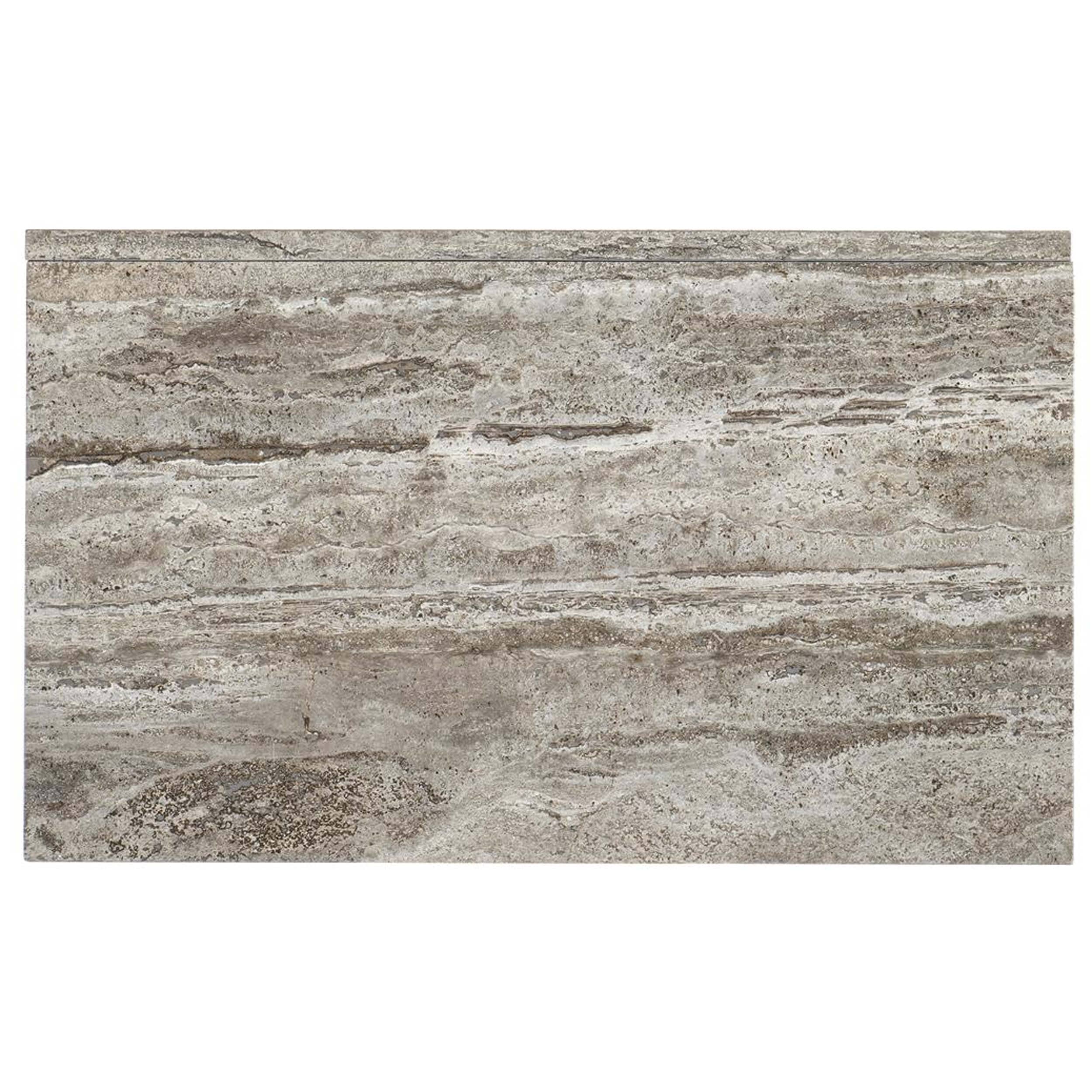 Sereno Nightstand, Silver Travertine - Image 4