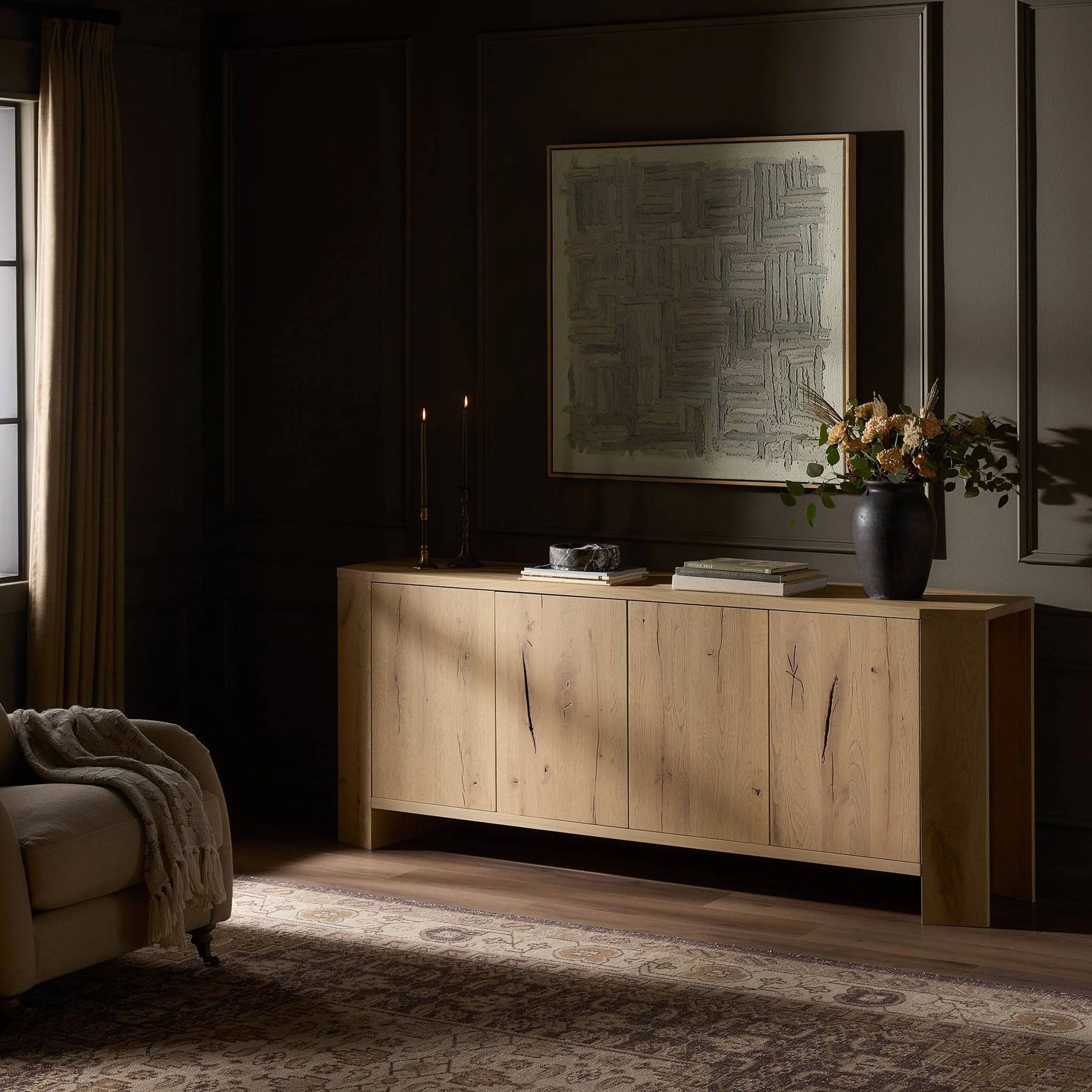 Seretta Sideboard, Bleached Oak by Four Hands - Image 7
