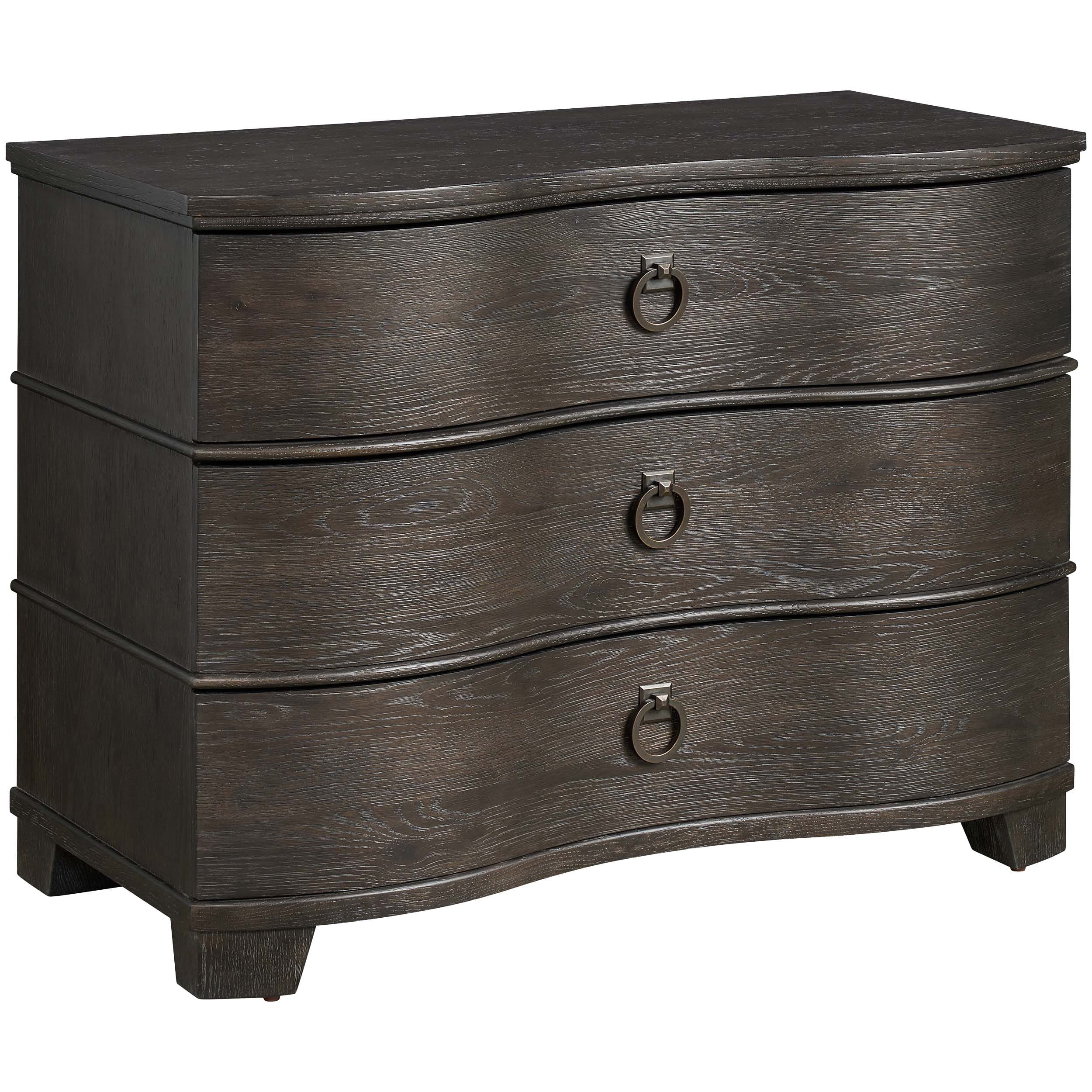 Serpentine Chest, Dark Brown