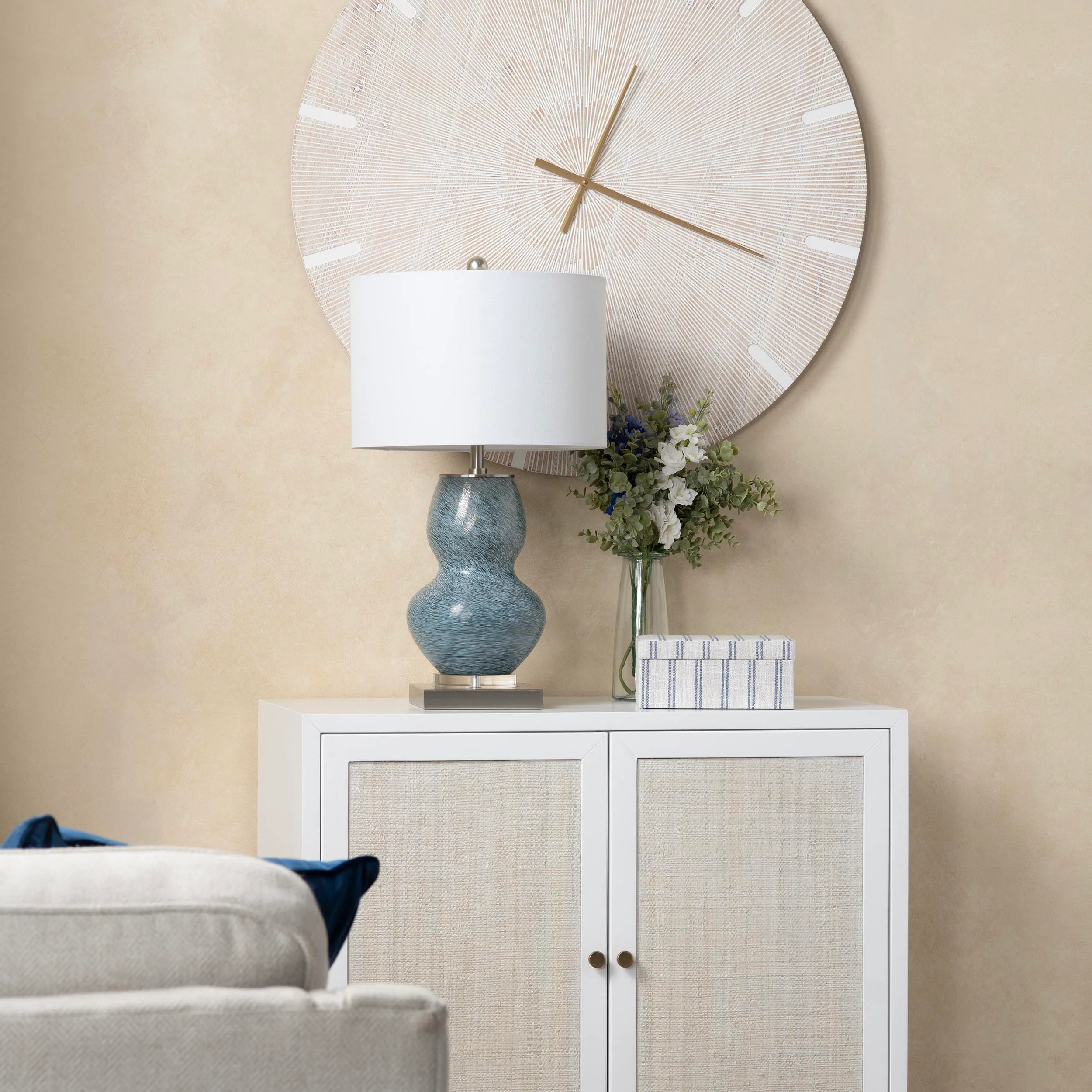 Sessums Table Lamp, Blue - Image 4
