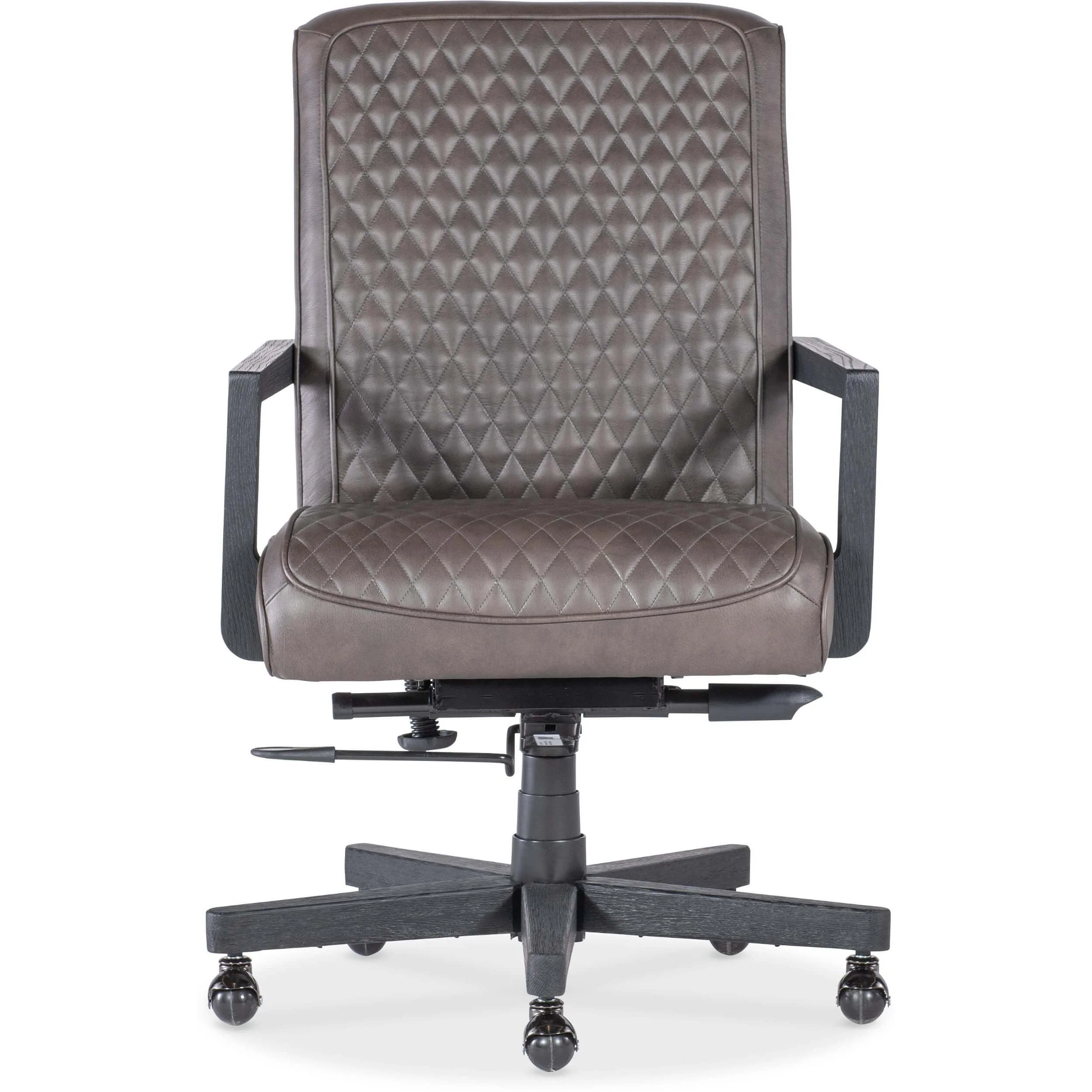 Shadow Leather Executive Chair, Ankur Dark Brown - Image 2