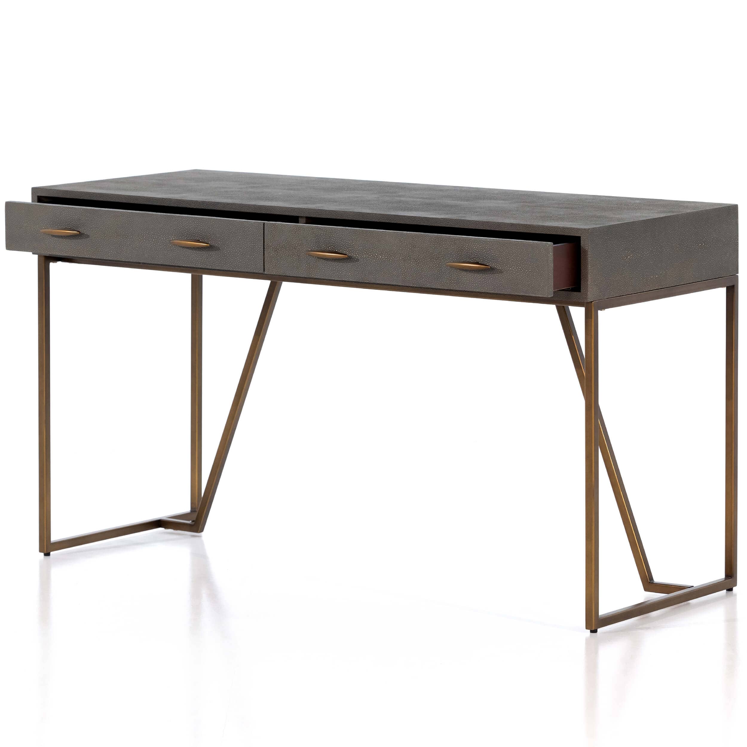 Shagreen Desk, Grey Shagreen by Four Hands - Image 3