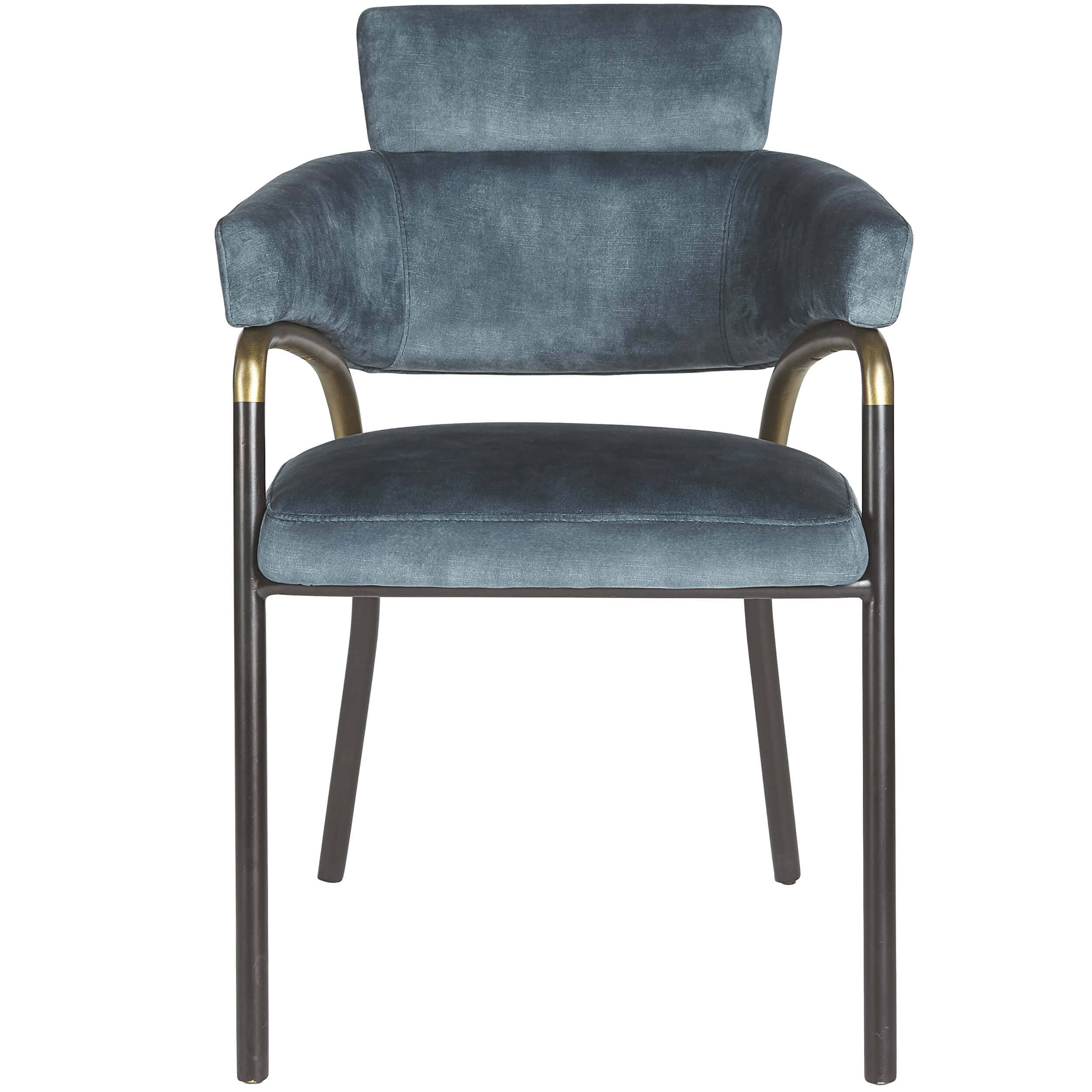 Sharqui Dining Armchair, Nono Petrol, Set of 2 - Image 2