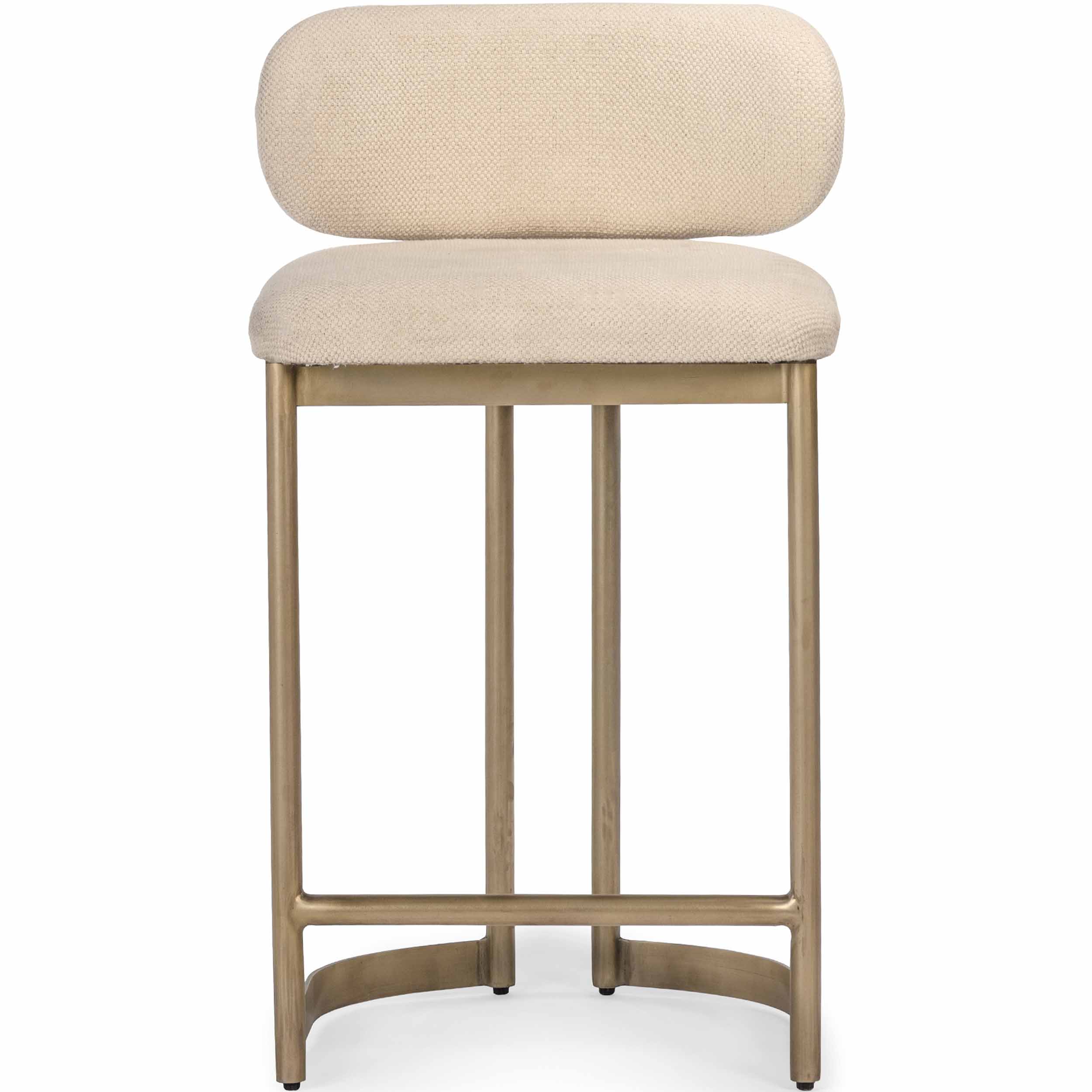 Shay Bar & Counter Stool, Antique Brass, Set of 2 - Image 2