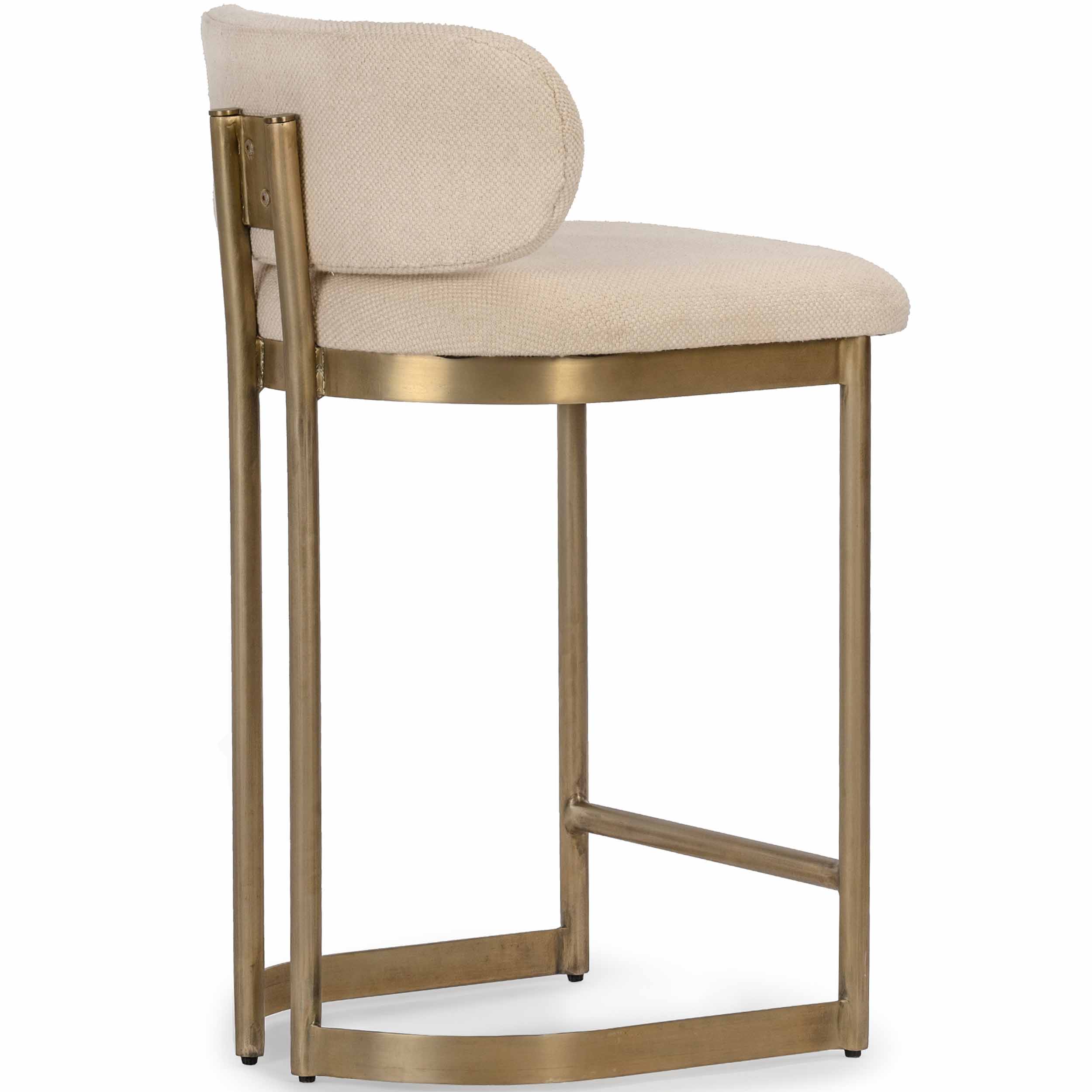 Shay Bar & Counter Stool, Antique Brass, Set of 2 - Image 4