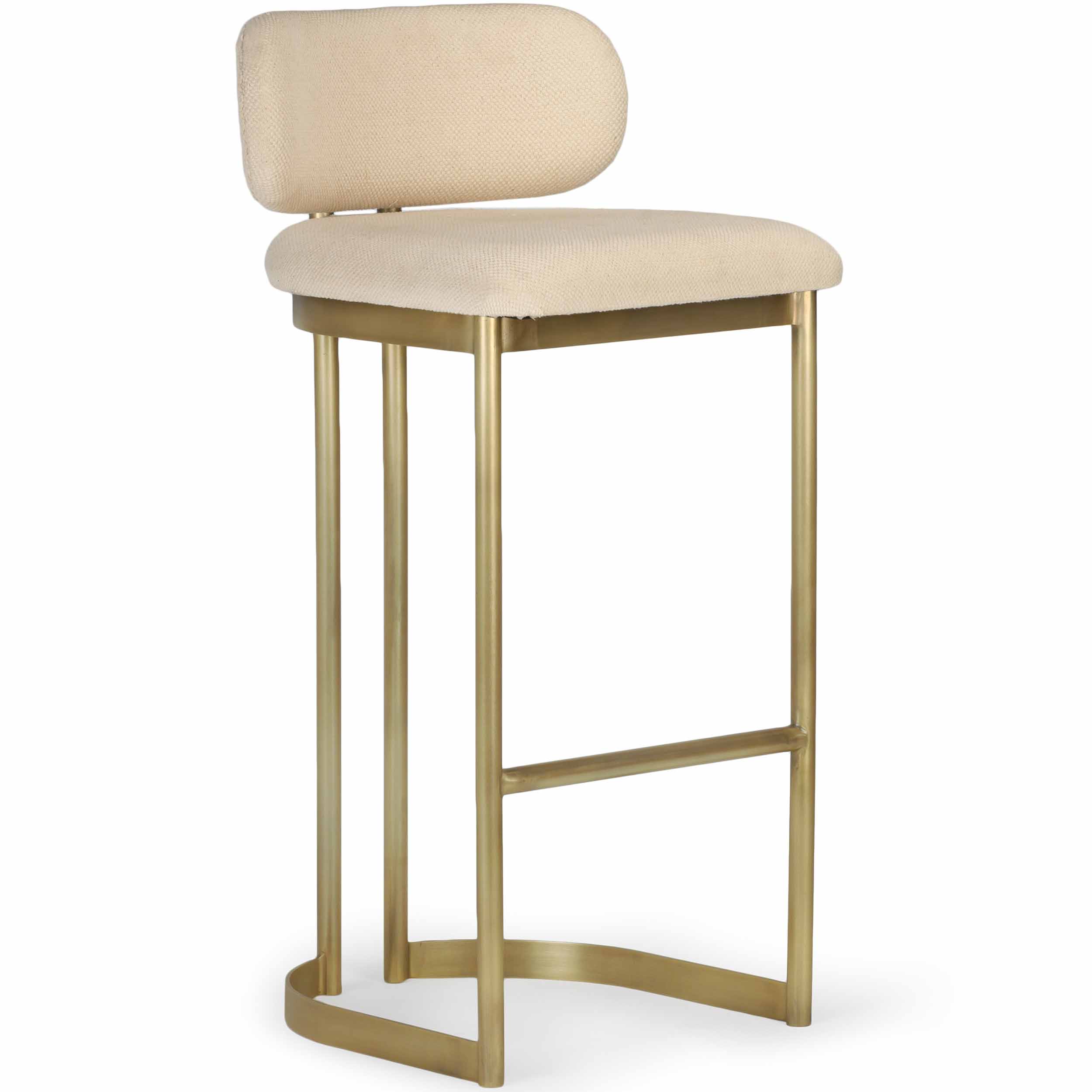 Shay Bar & Counter Stool, Antique Brass, Set of 2 - Image 8