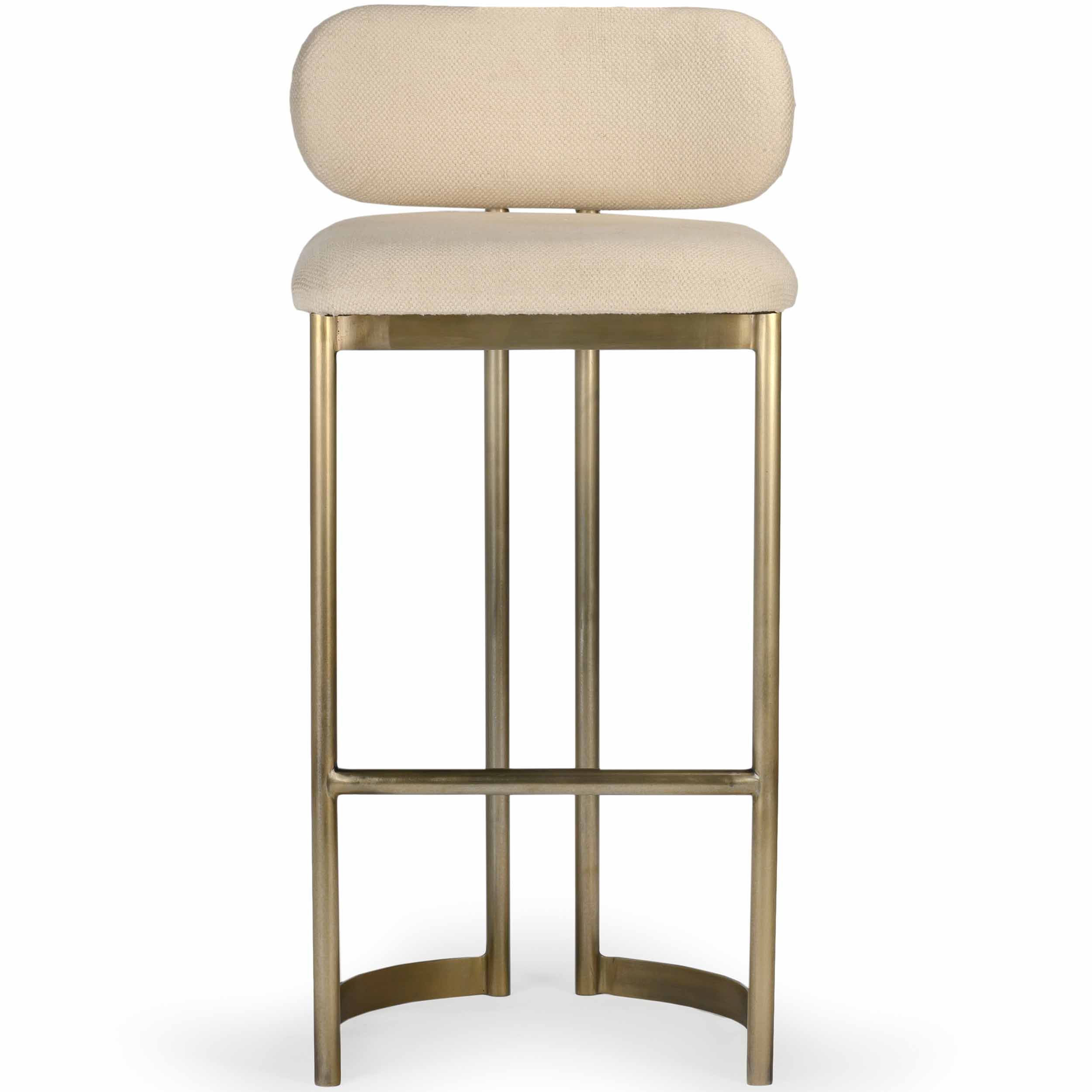 Shay Bar & Counter Stool, Antique Brass, Set of 2 - Image 9