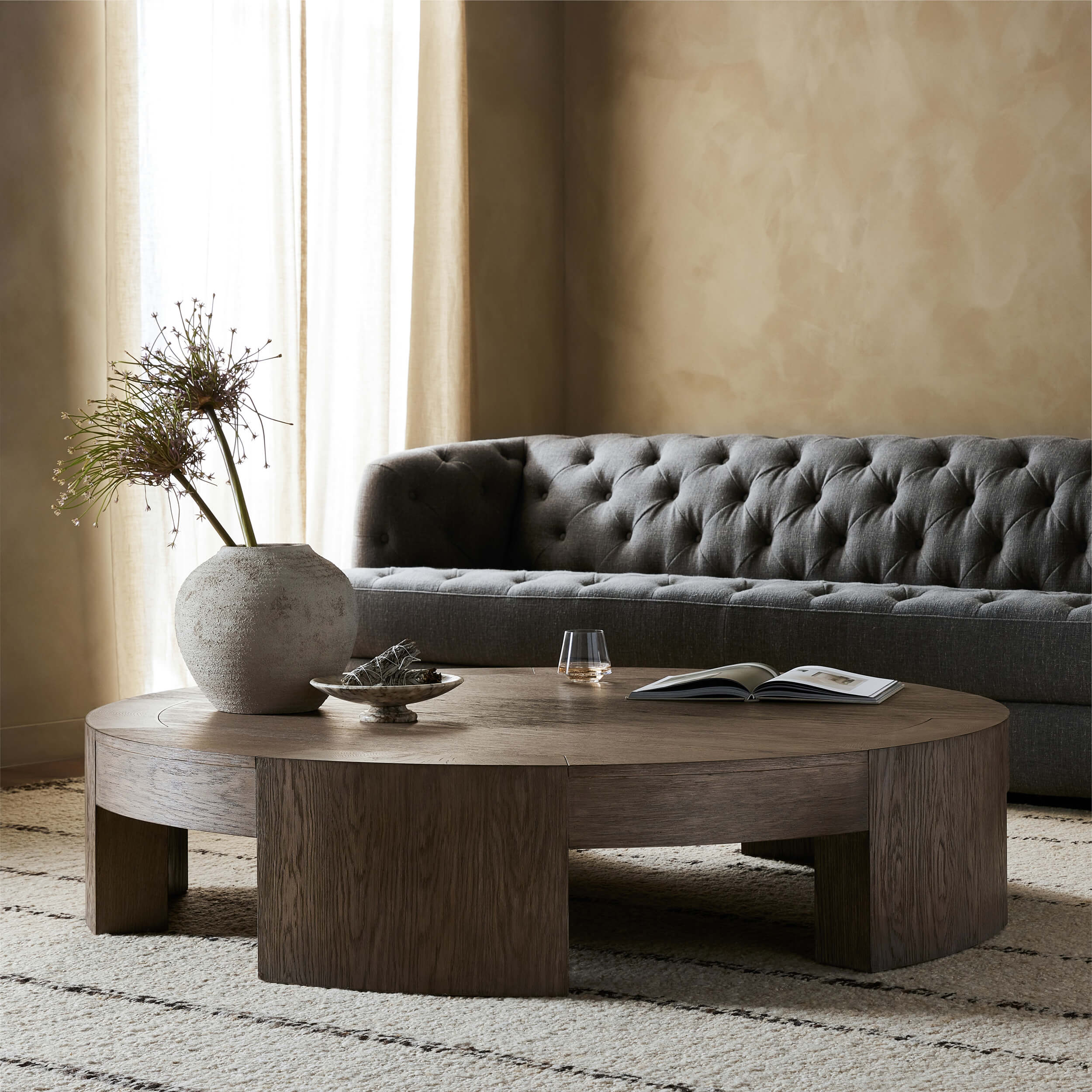Sheffield Large Coffee Table, Warm Natural by Four Hands - Image 5