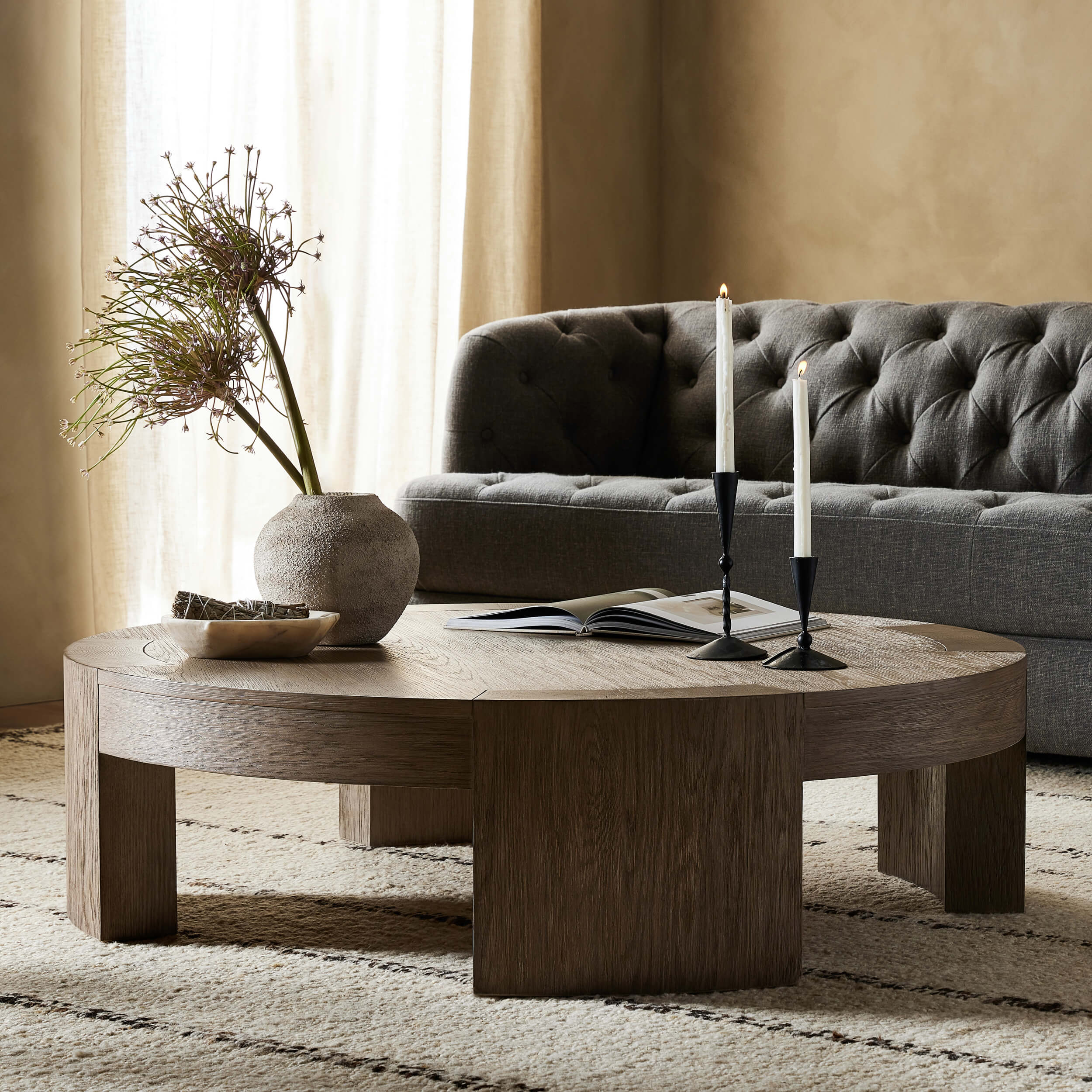 Sheffield Small Coffee Table, Warm Natural by Four Hands - Image 5