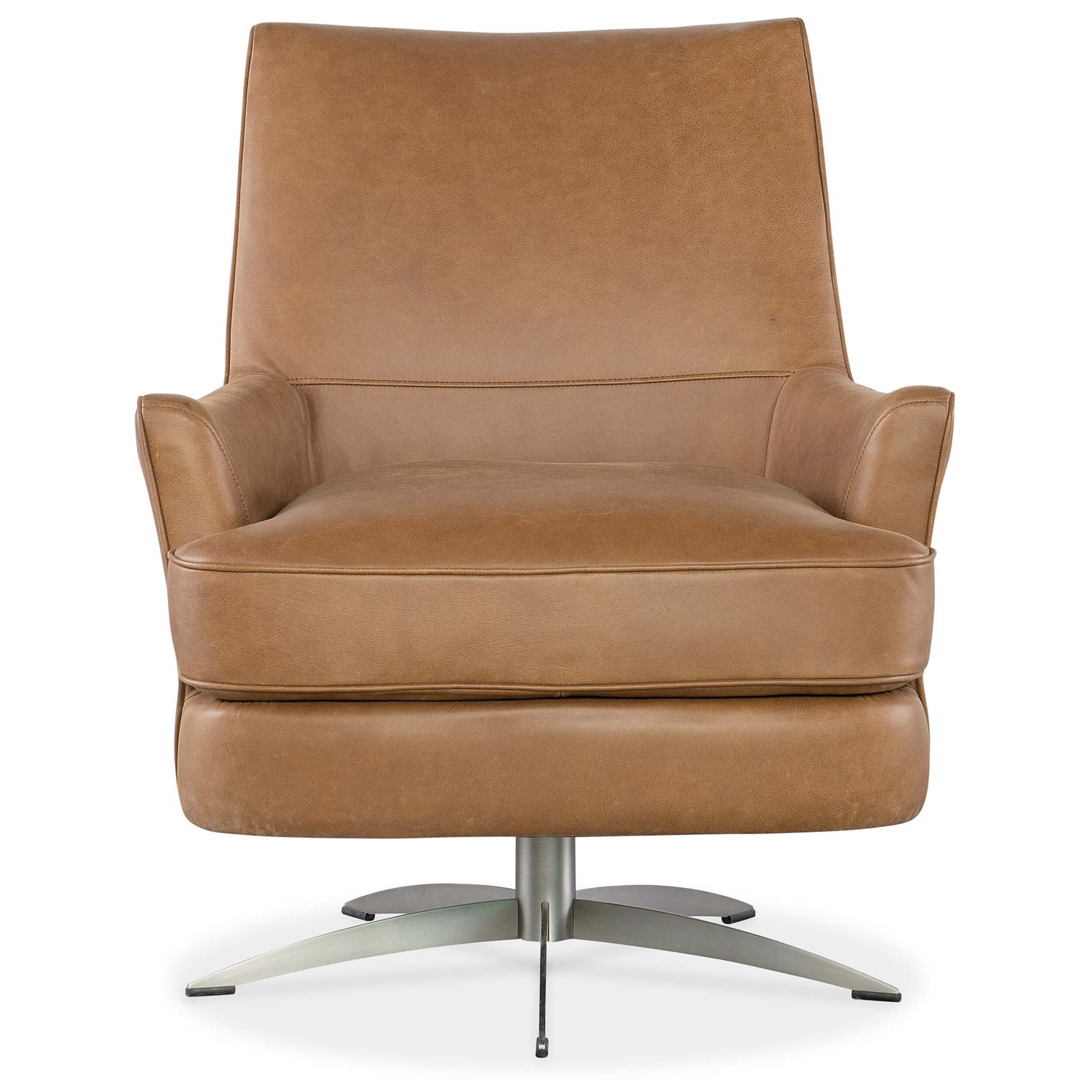 Sheridan Leather Swivel Chair, Denver Coffee - Image 2
