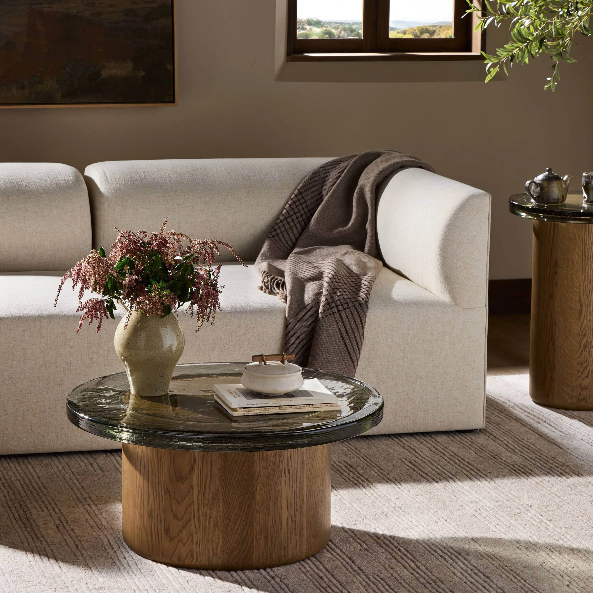 Shira Coffee Table, Clear by Four Hands - Image 5