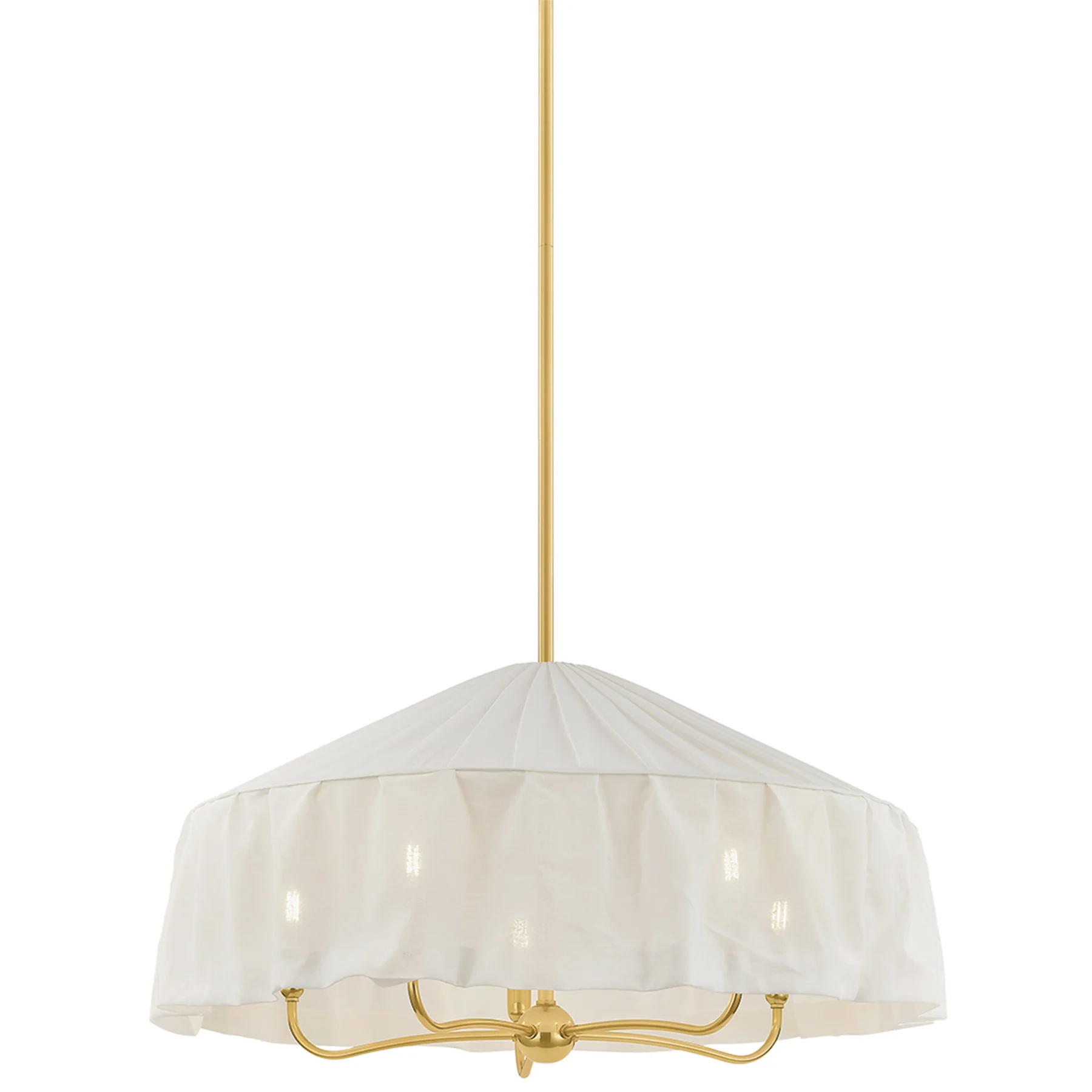 Shivonne Chandelier, Aged Brass - Image 2