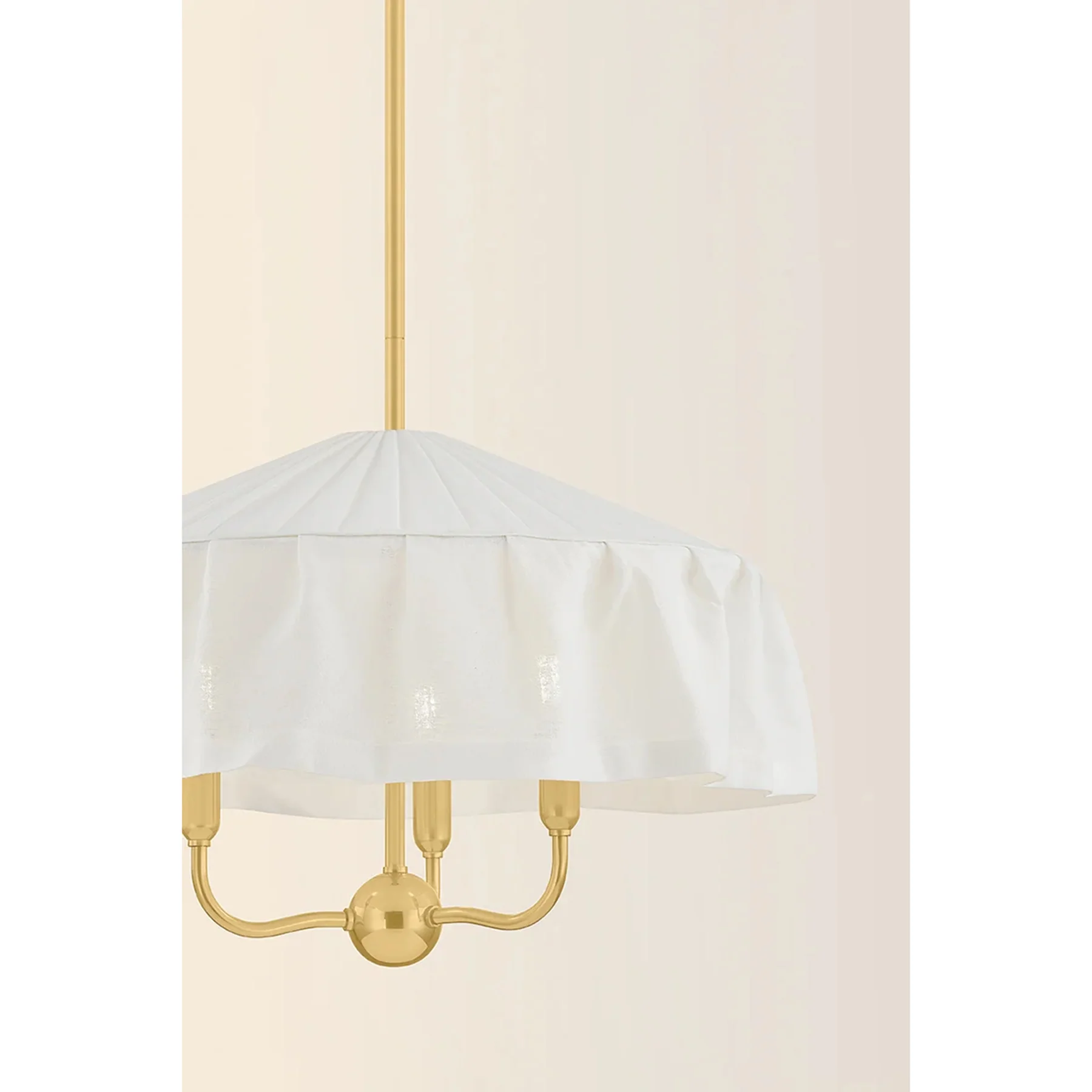 Shivonne Chandelier, Aged Brass - Image 5