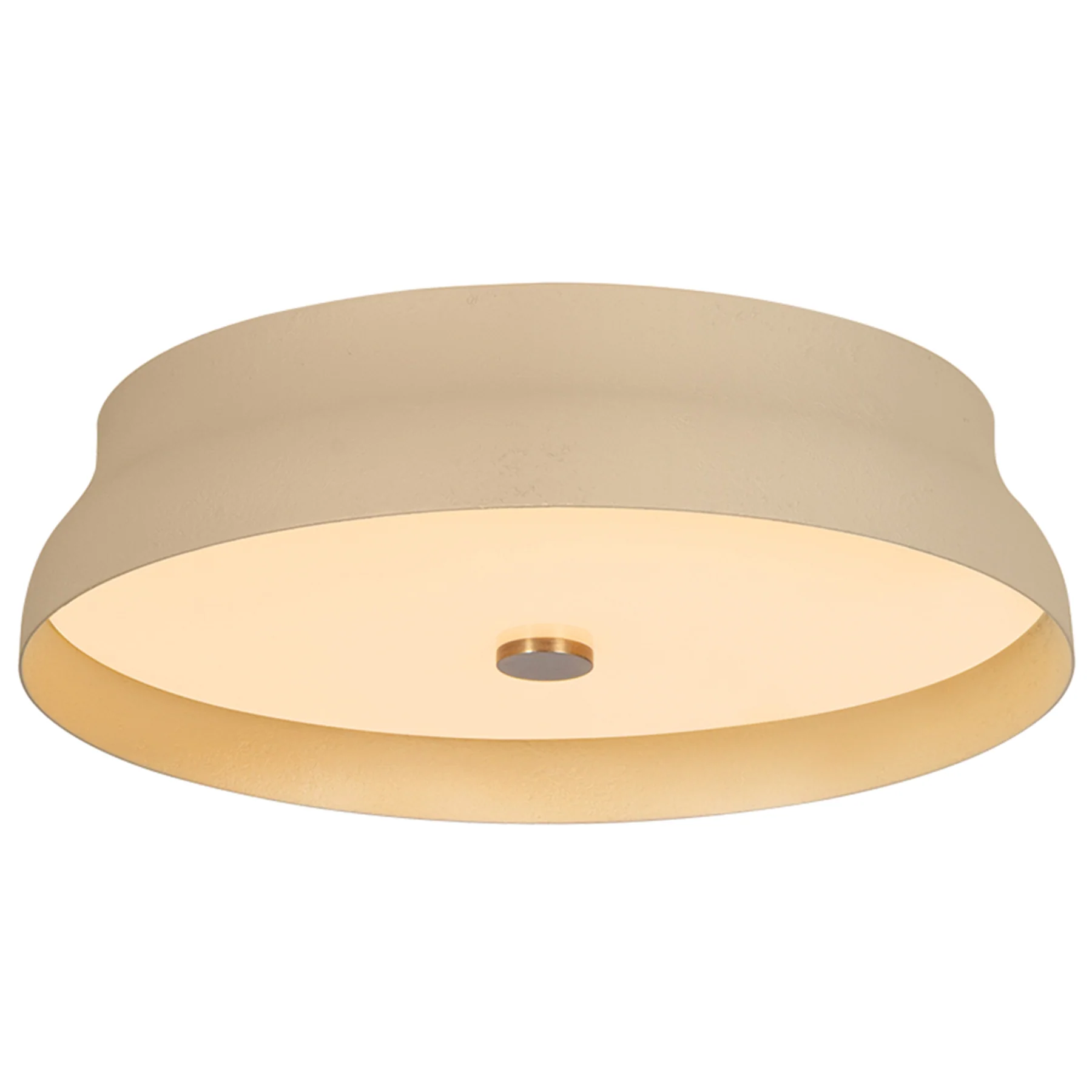 Shore Flush Mount, Aged Brass/Cream Gesso - Image 2