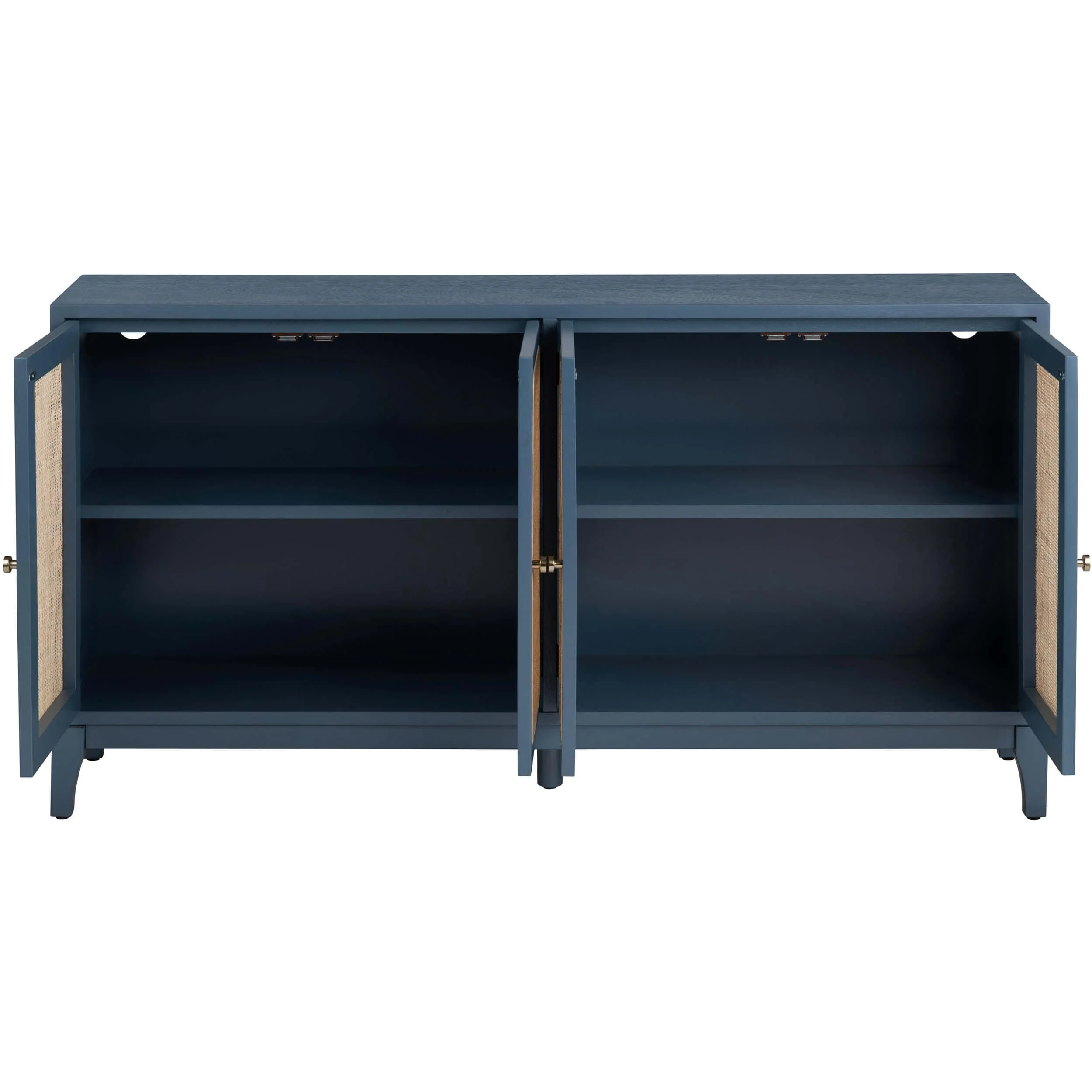 Shoreside 4 Door Sideboard, Blue - Image 3