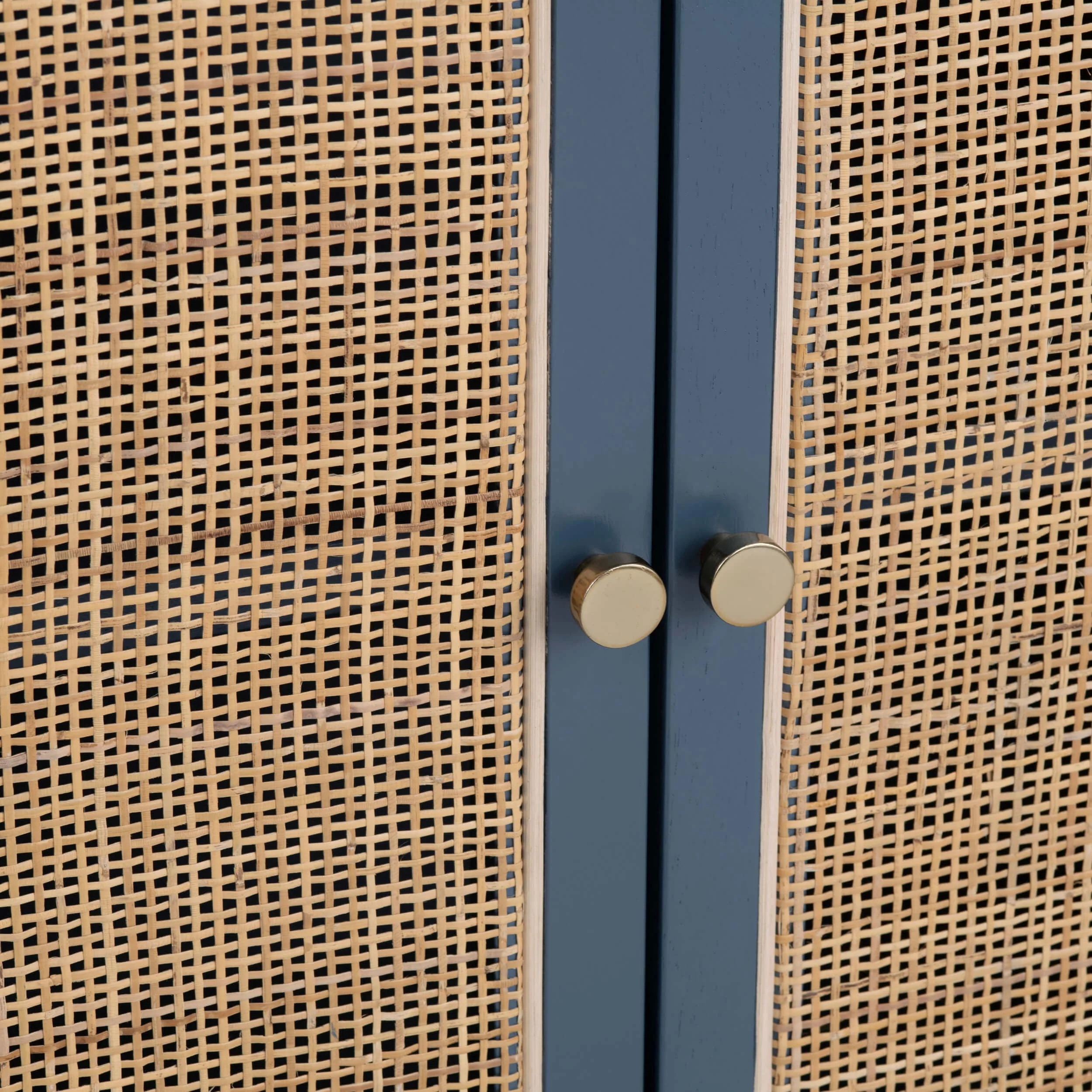 Shoreside 4 Door Sideboard, Blue - Image 4