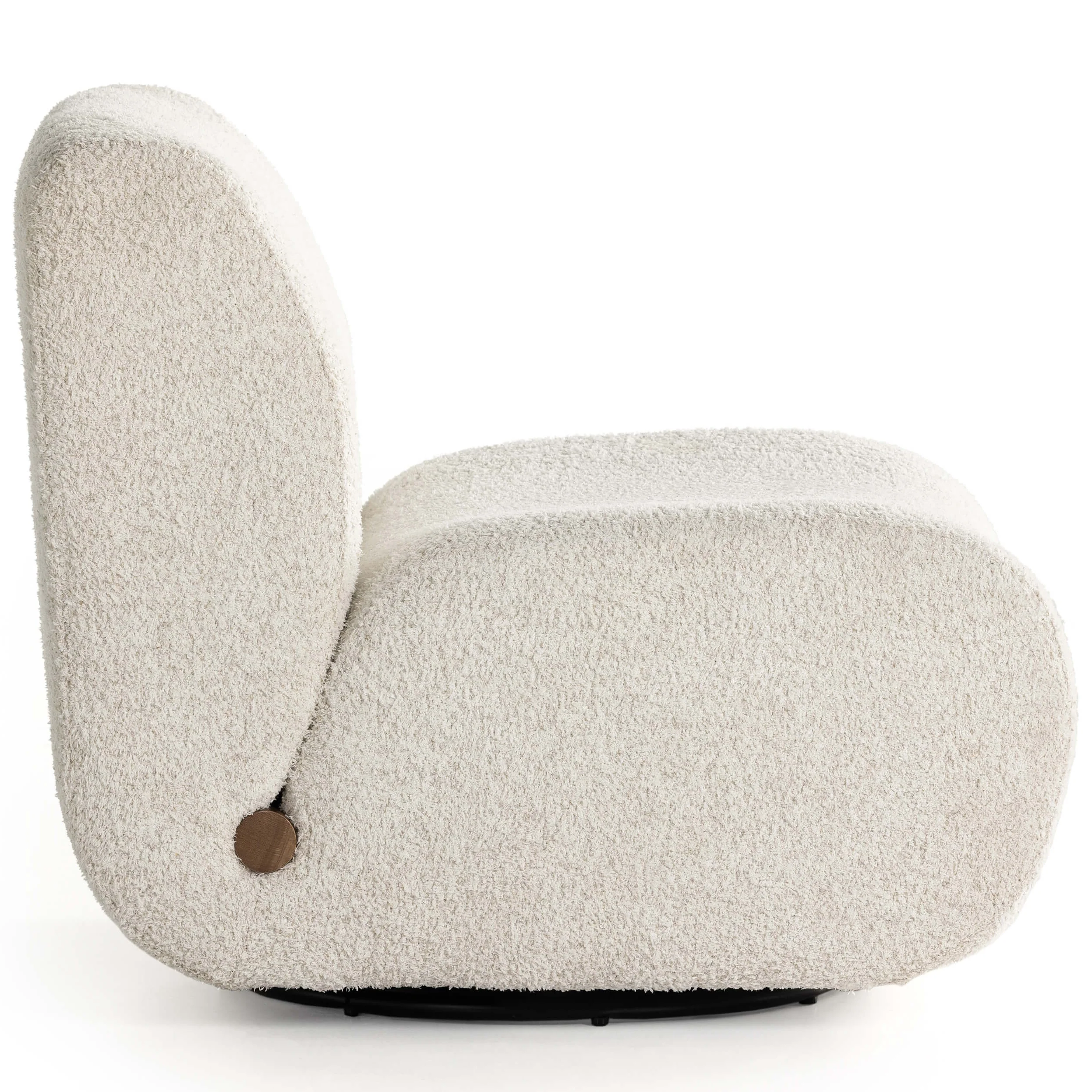 Siedell Swivel Chair, Sheldon Ivory by Four Hands - Image 3