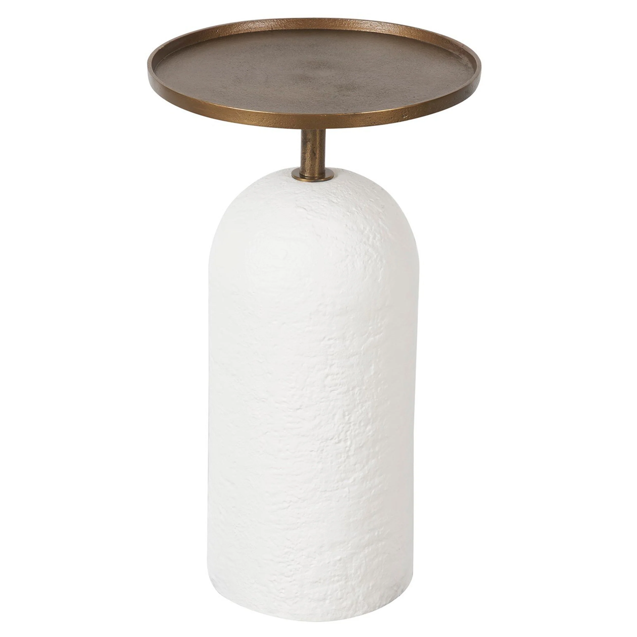 Sienna Martini Table, White Plaster