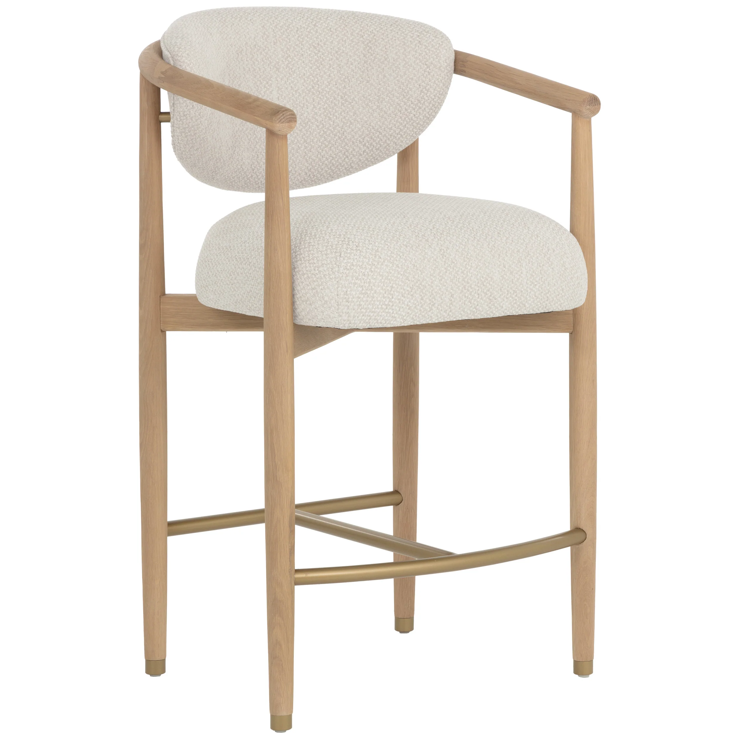 Sigrid Bar & Counter Stool, Monument Oatmeal/Light Oak