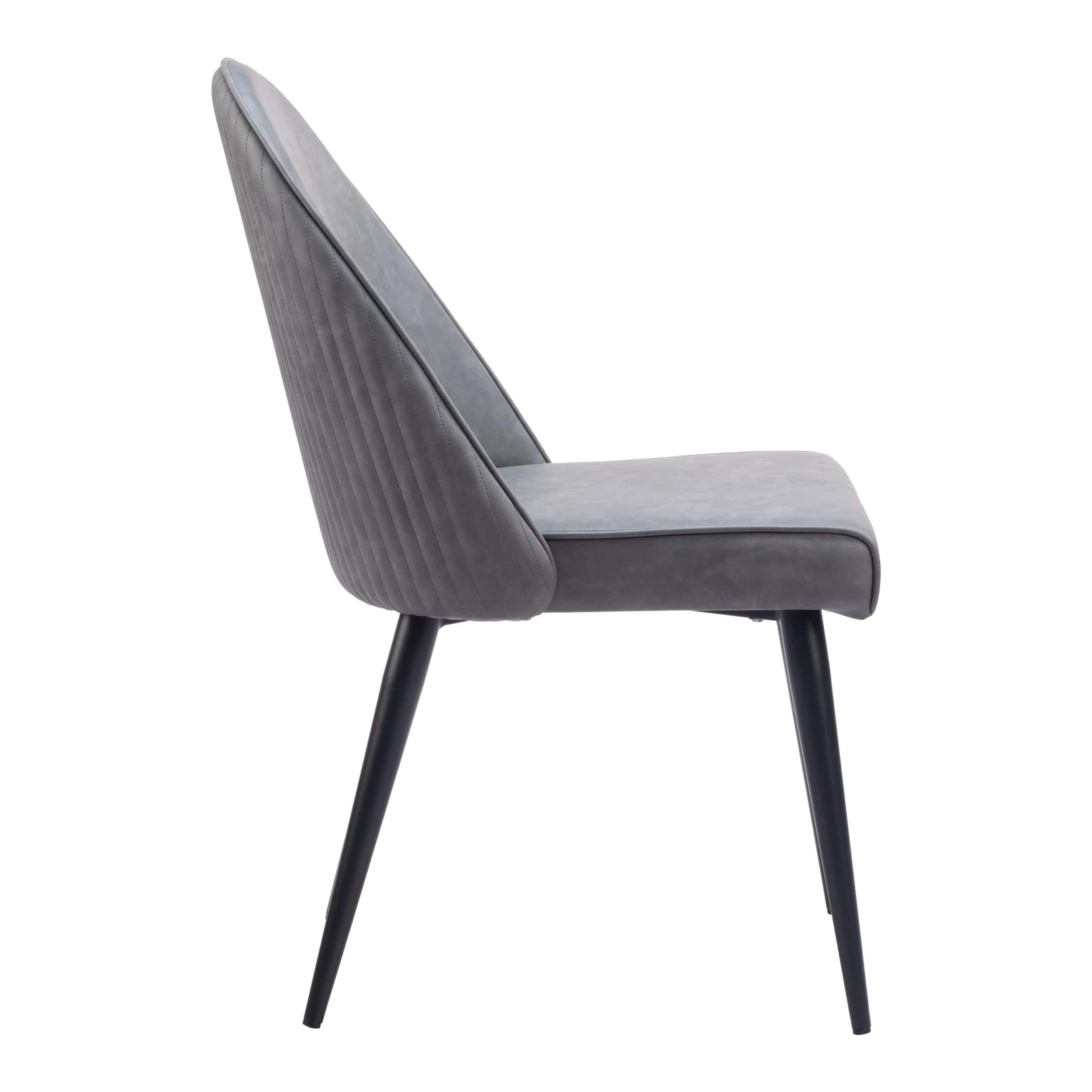 Silloth Armless Dining Chair, Gray, Set of 2 - Image 6