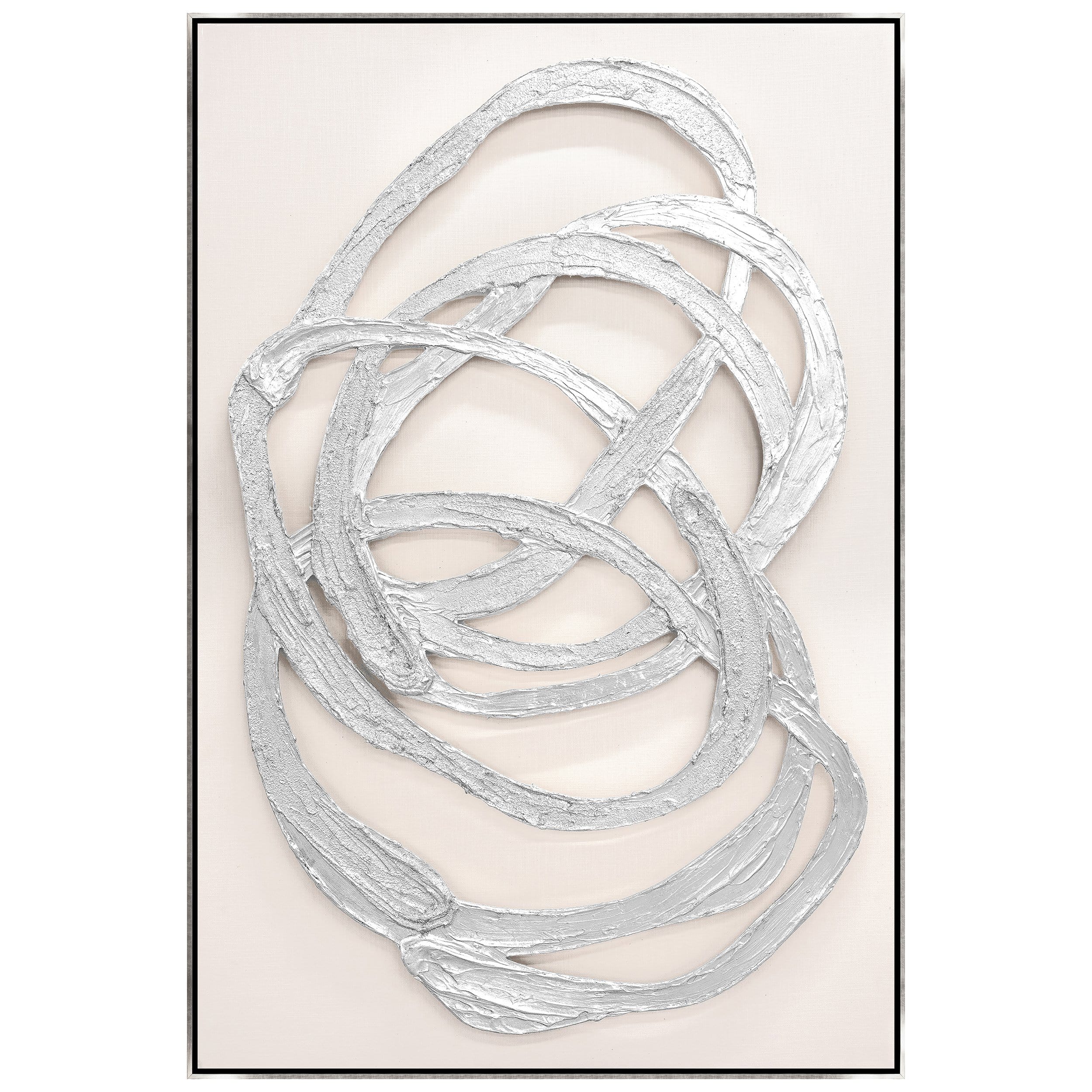 Silvery Mobius Framed