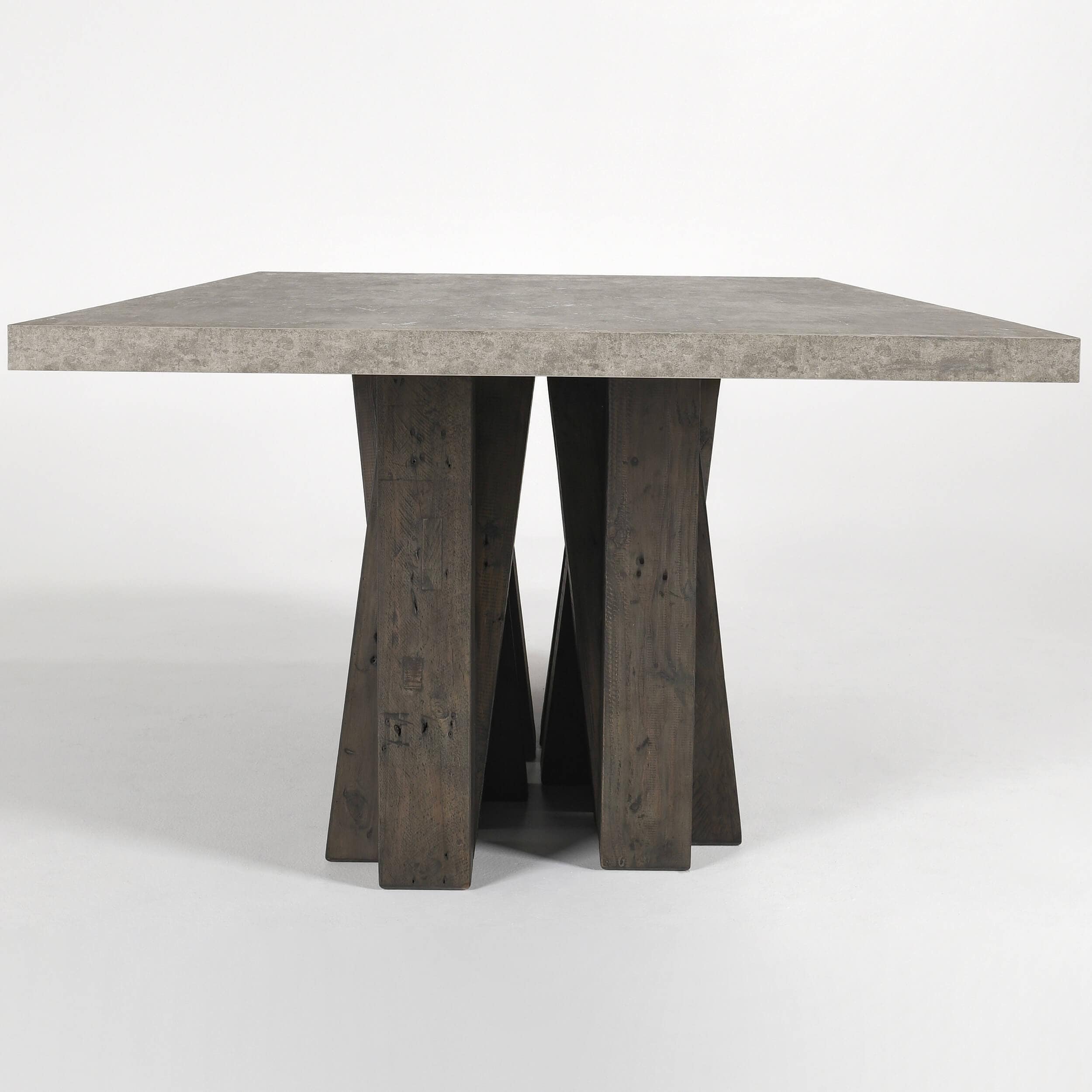Simone 94" Dining Table, Antique Gray - Image 3