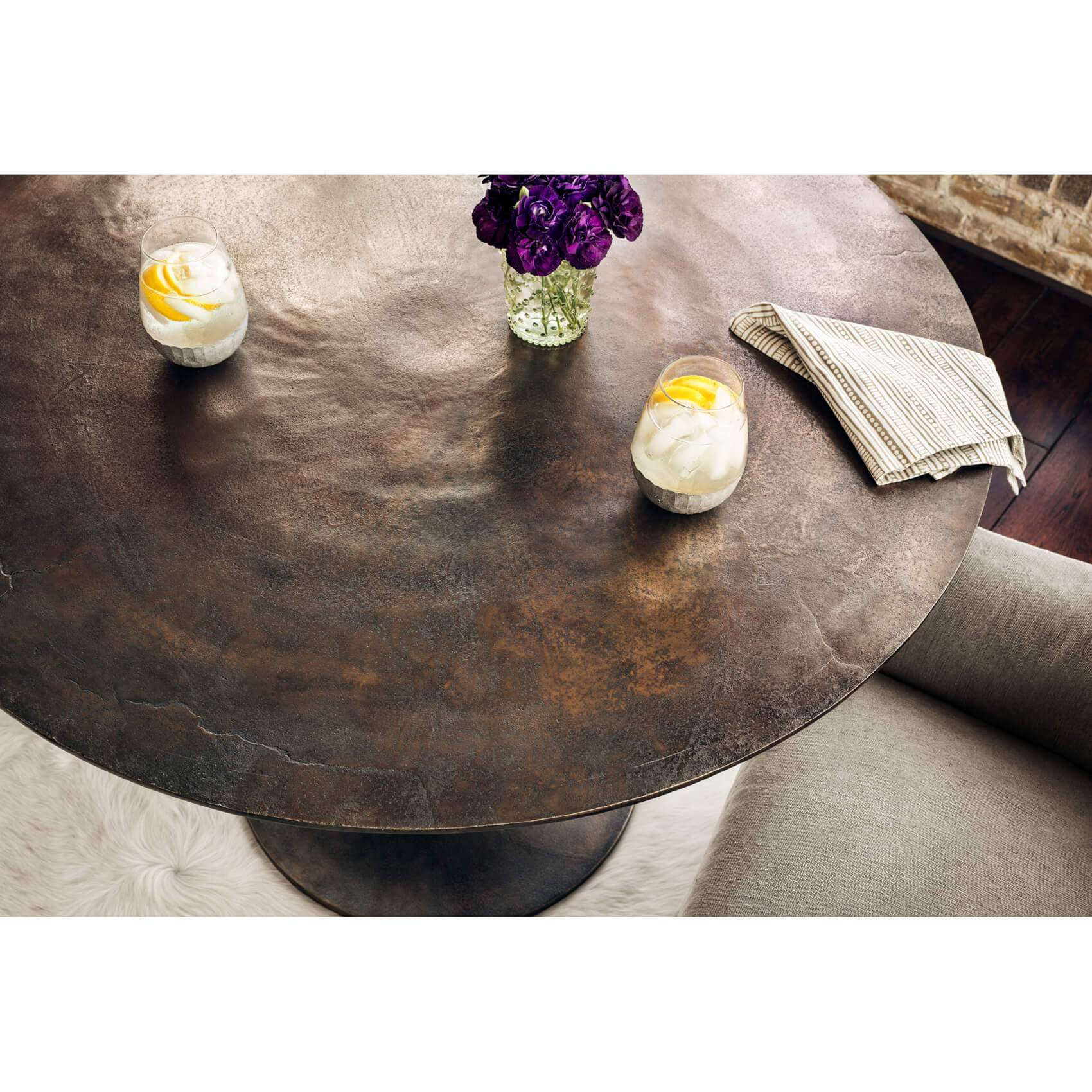 Simone Bistro Table, Antique Rust by Four Hands - Image 5