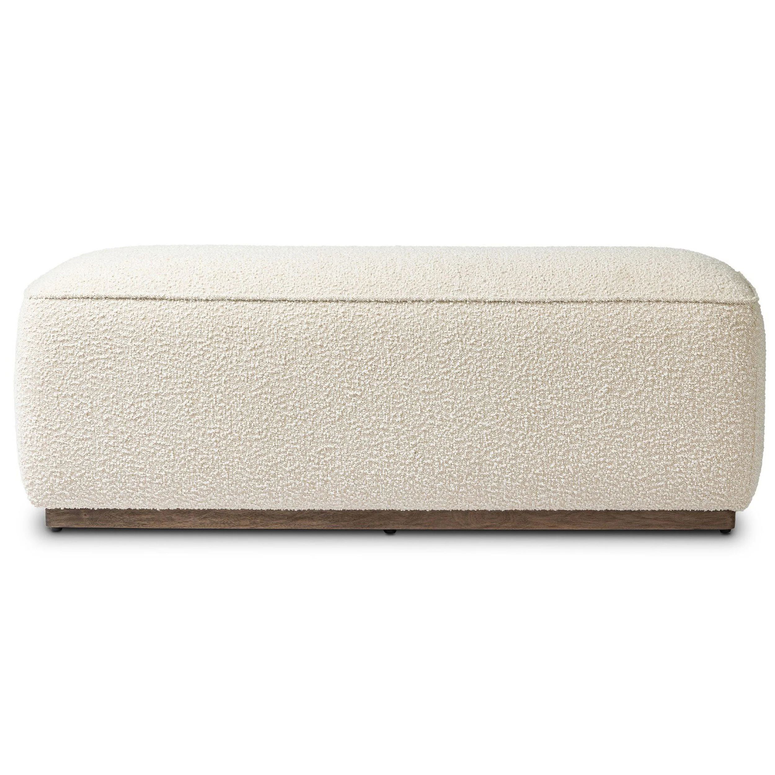 Sinclair 55" Accent Bench, Knoll Natural by Four Hands - Image 2