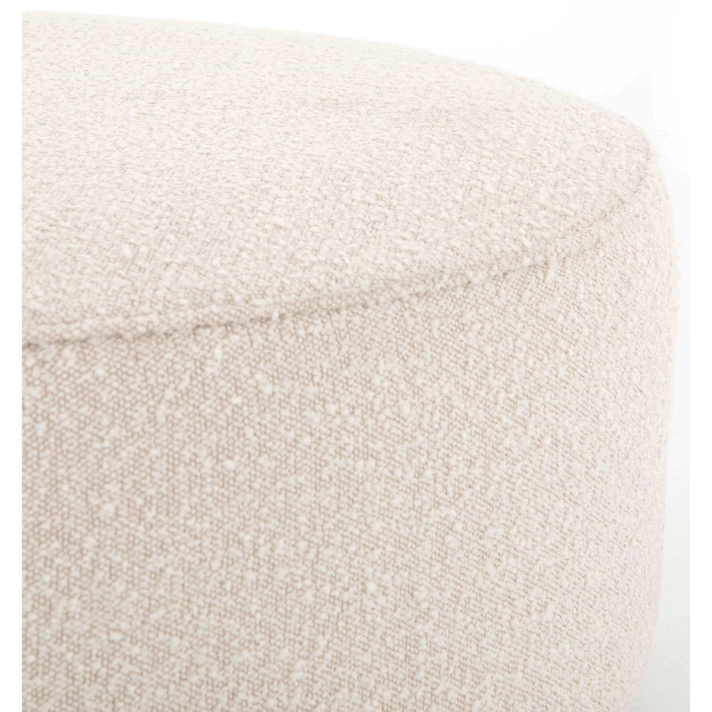 Sinclair Large Round Ottoman, Knoll Natural by Four Hands - Image 3