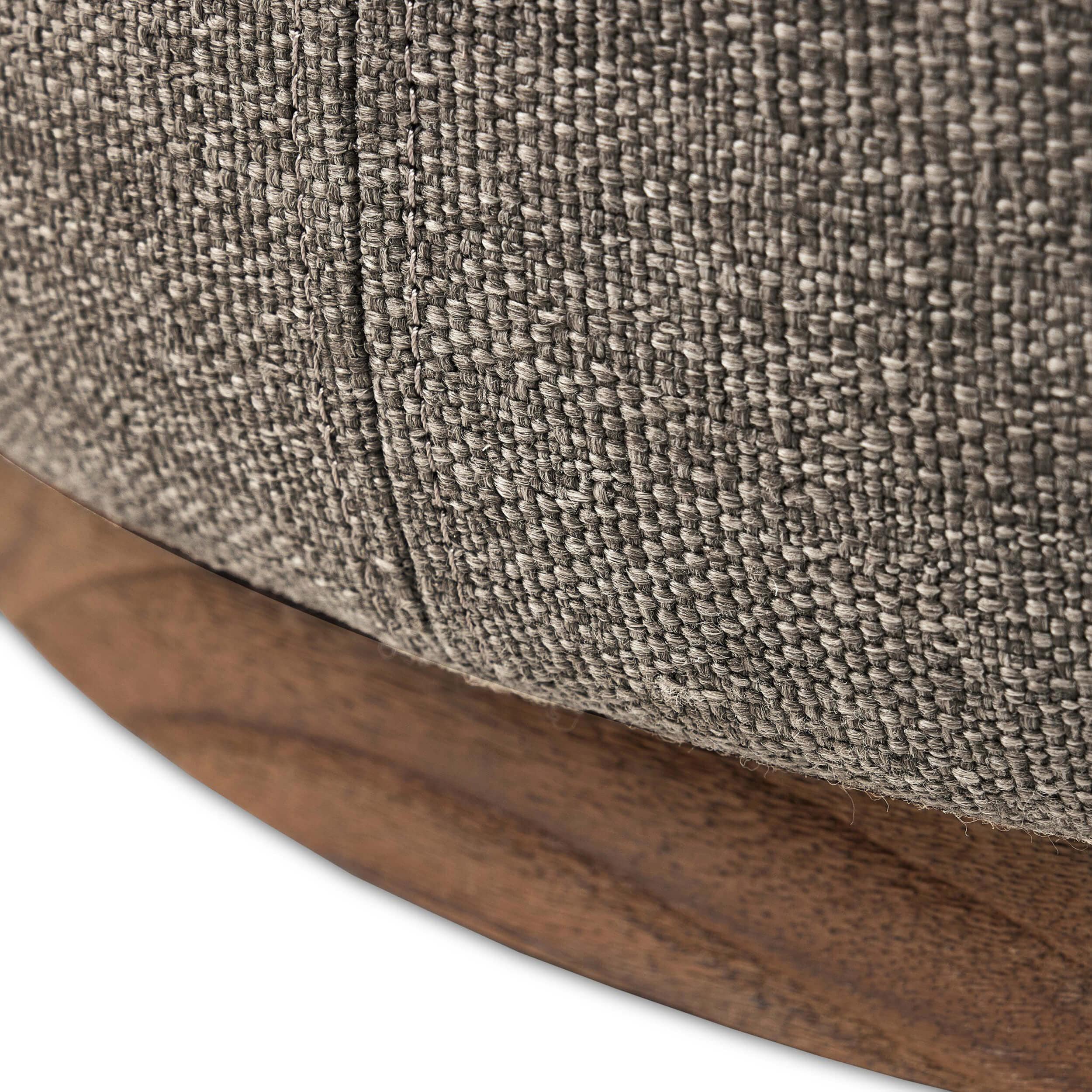 Sinclair Round Outdoor Ottoman, Alessi Fawn by Four Hands - Image 3