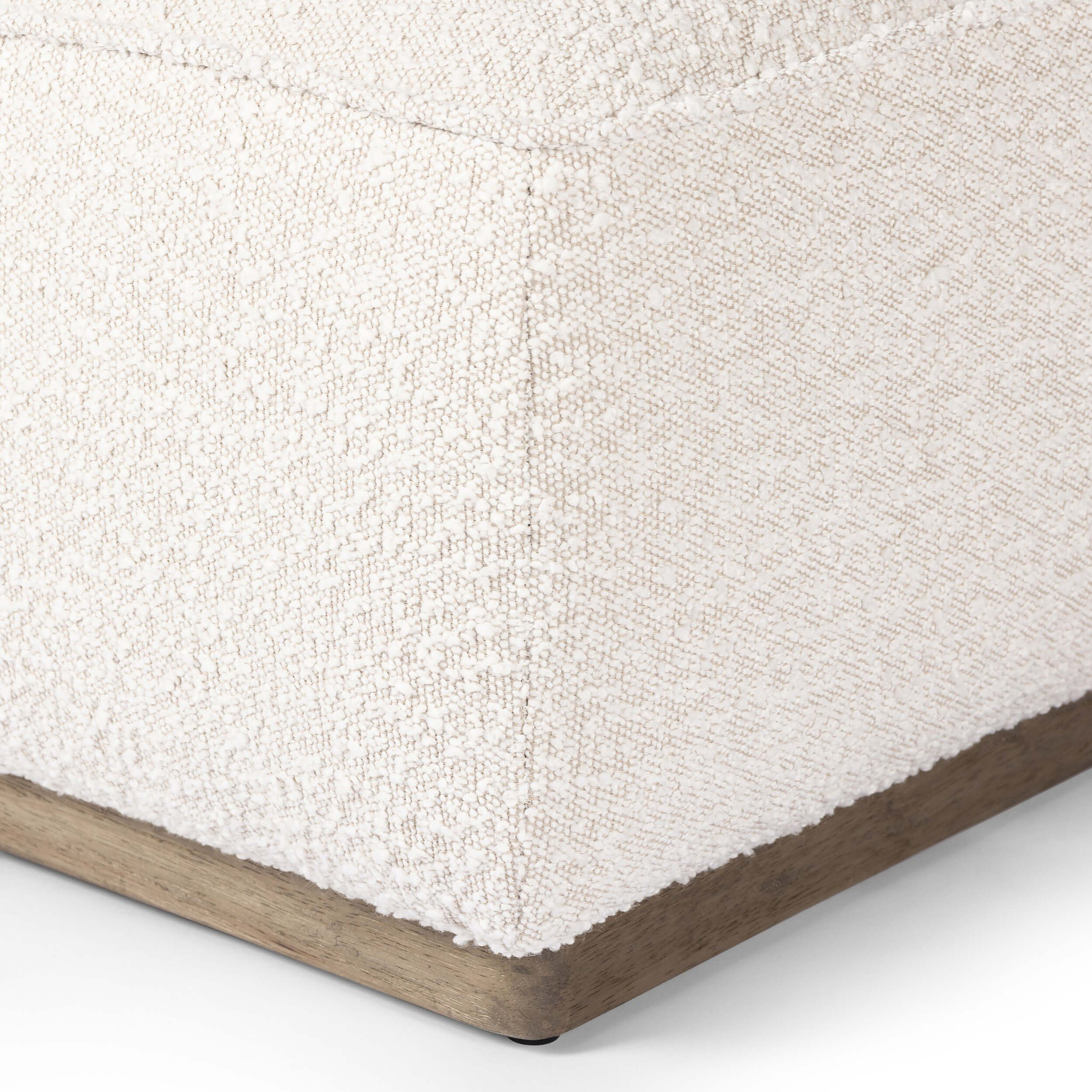 Sinclair Square Ottoman, Knoll Natural - Image 3