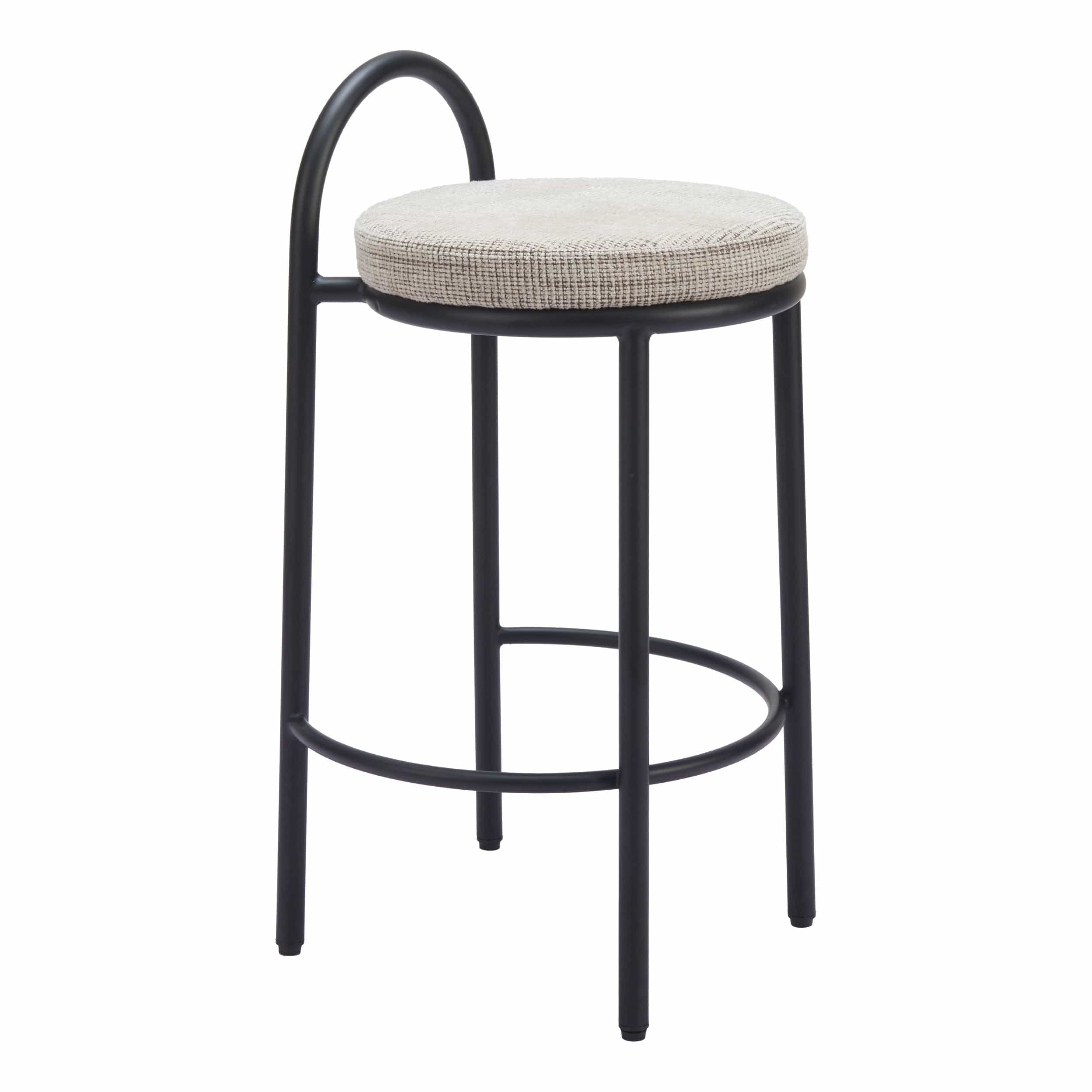 Sisal Counter Stool, Beige Tweed, Set of 2