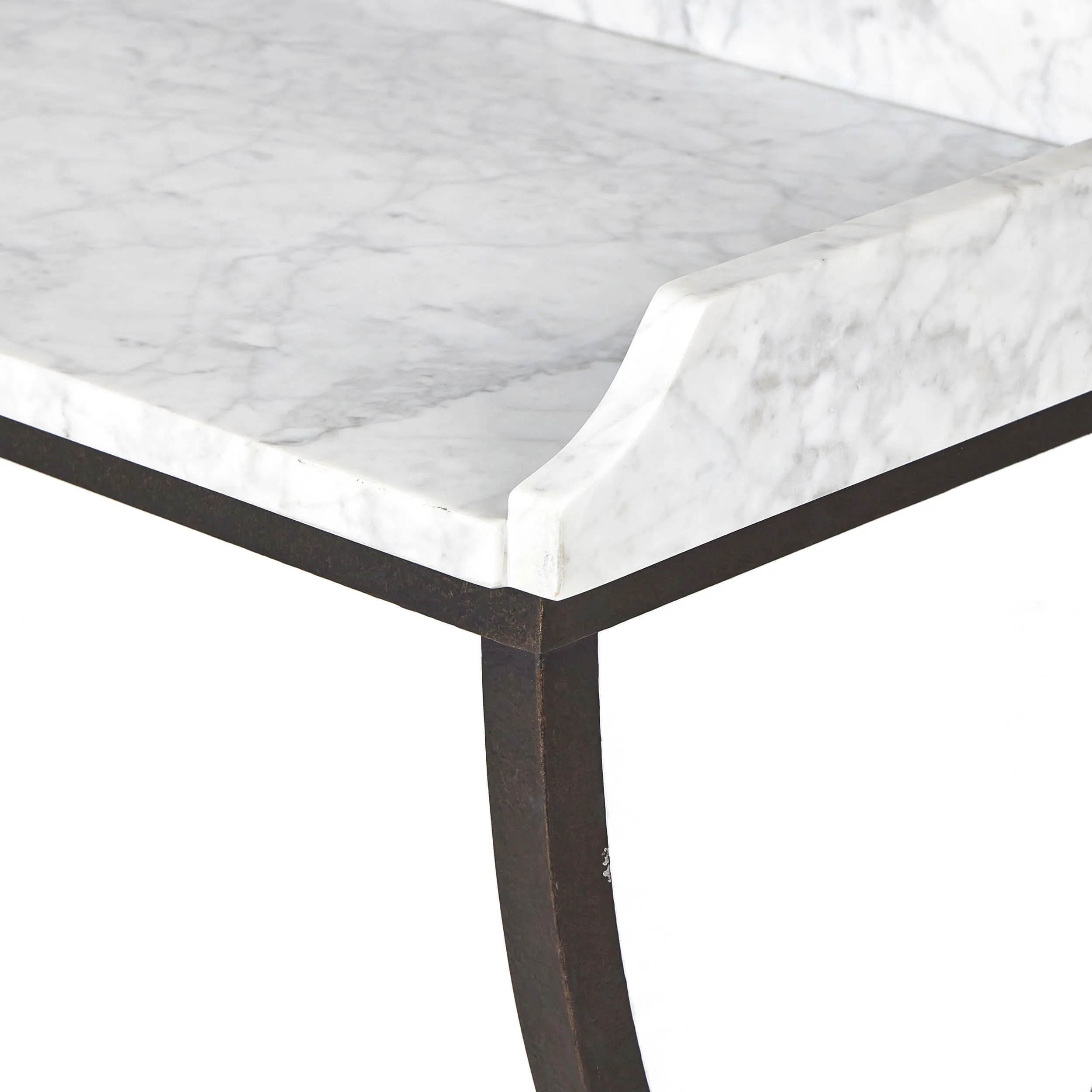 Six Beers Table, White Marble by Four Hands - Image 4