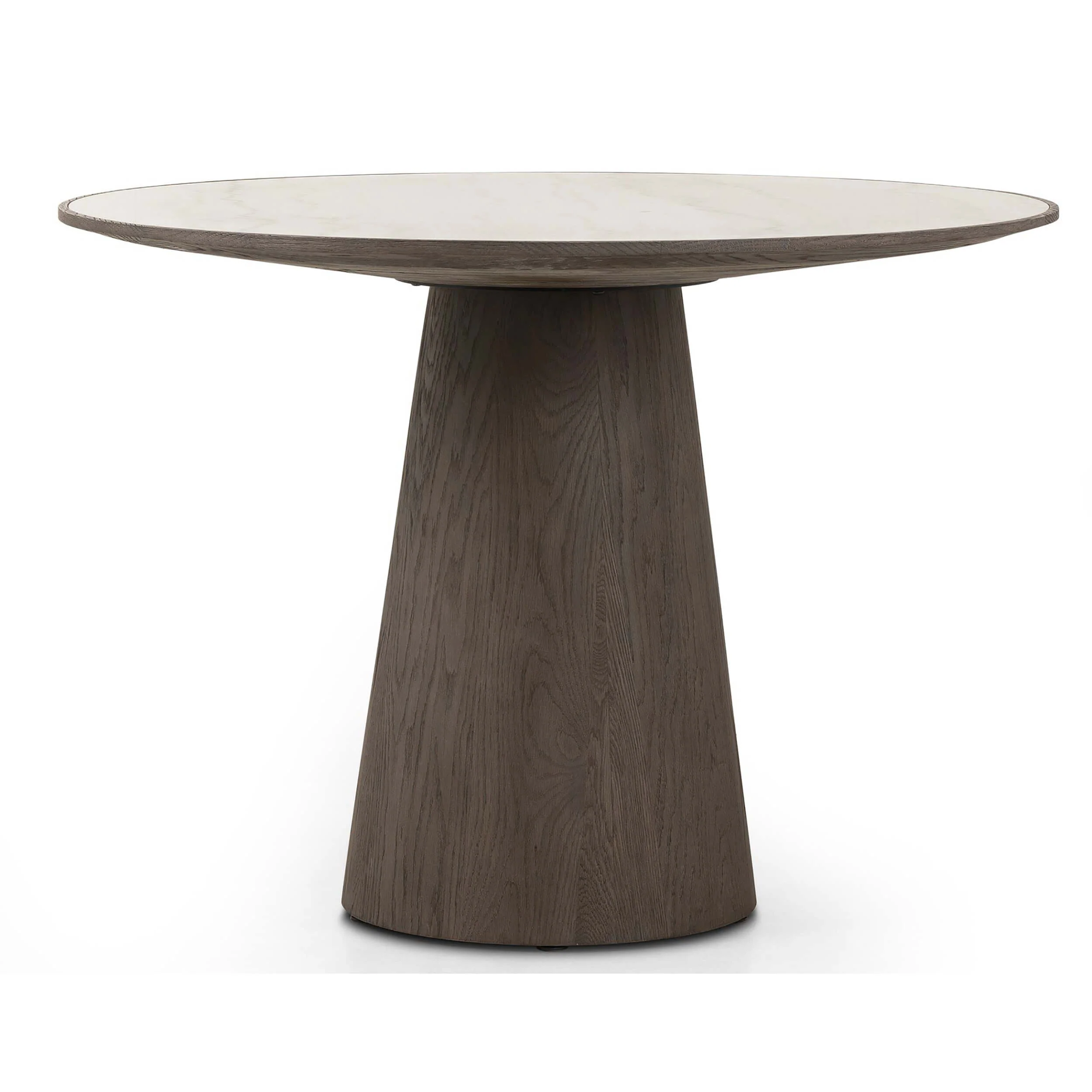 Skye 42" Round Dining Table, White Marble - Image 2