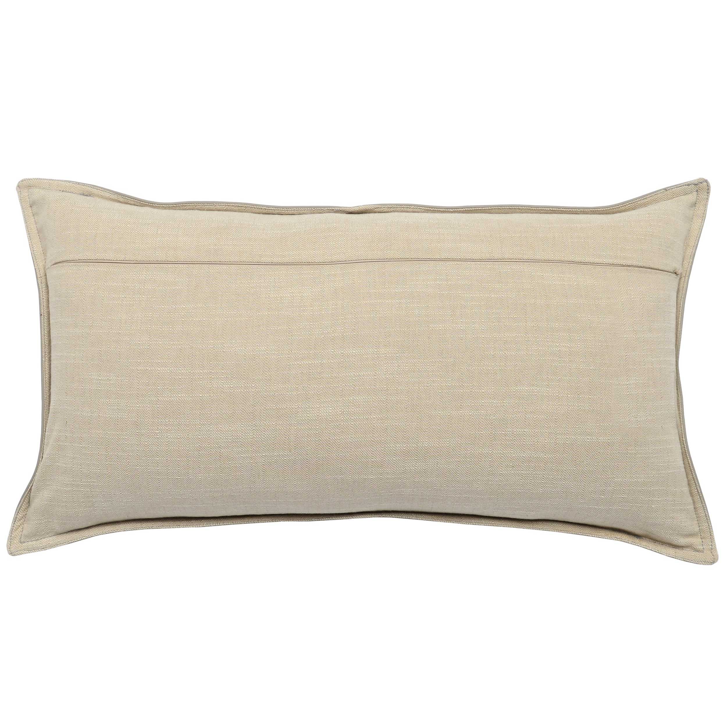 SLD Leather Lumbar Pillow, Parsons Cocoa - Image 2