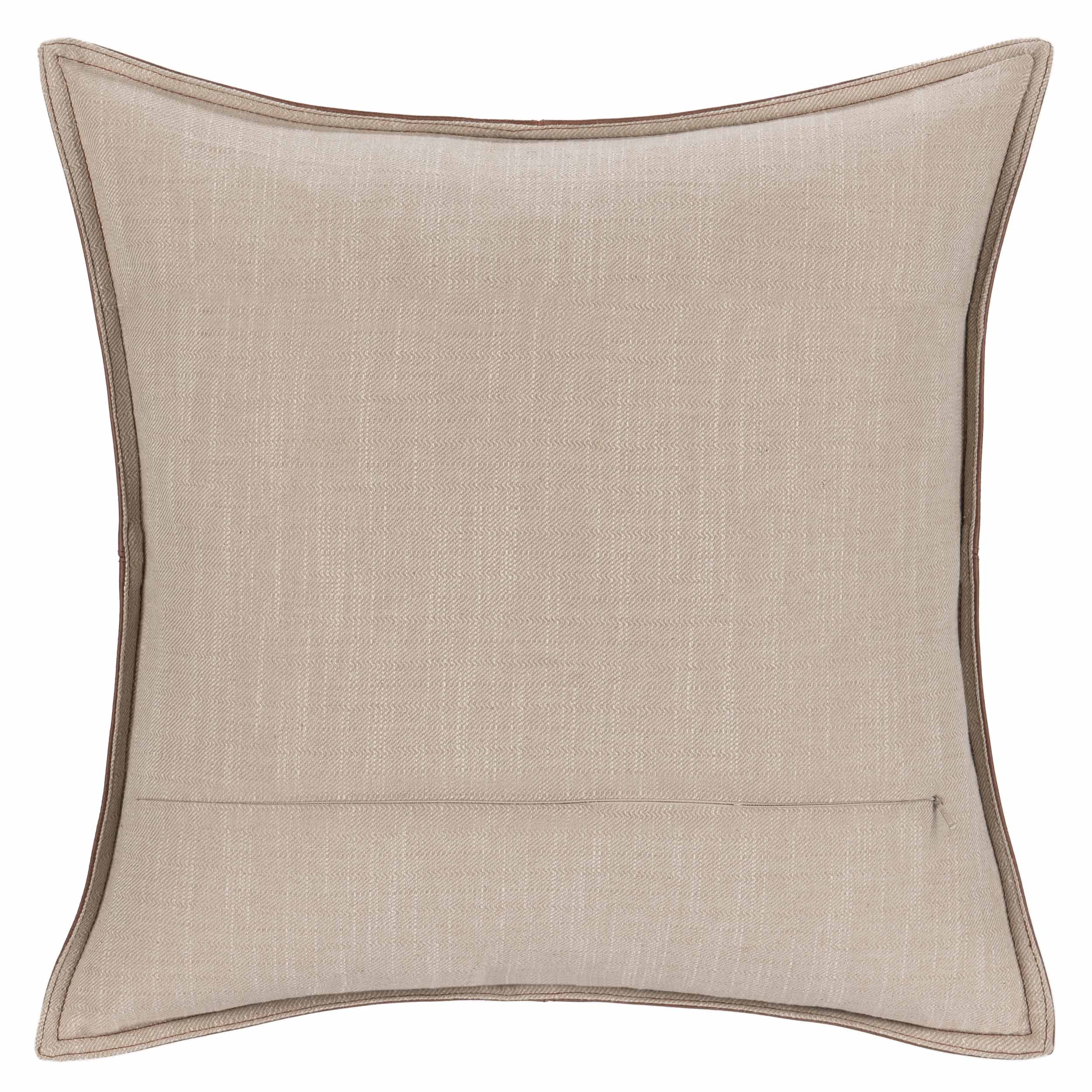 SLD Leather Pillow, Parsons Cocoa - Image 4