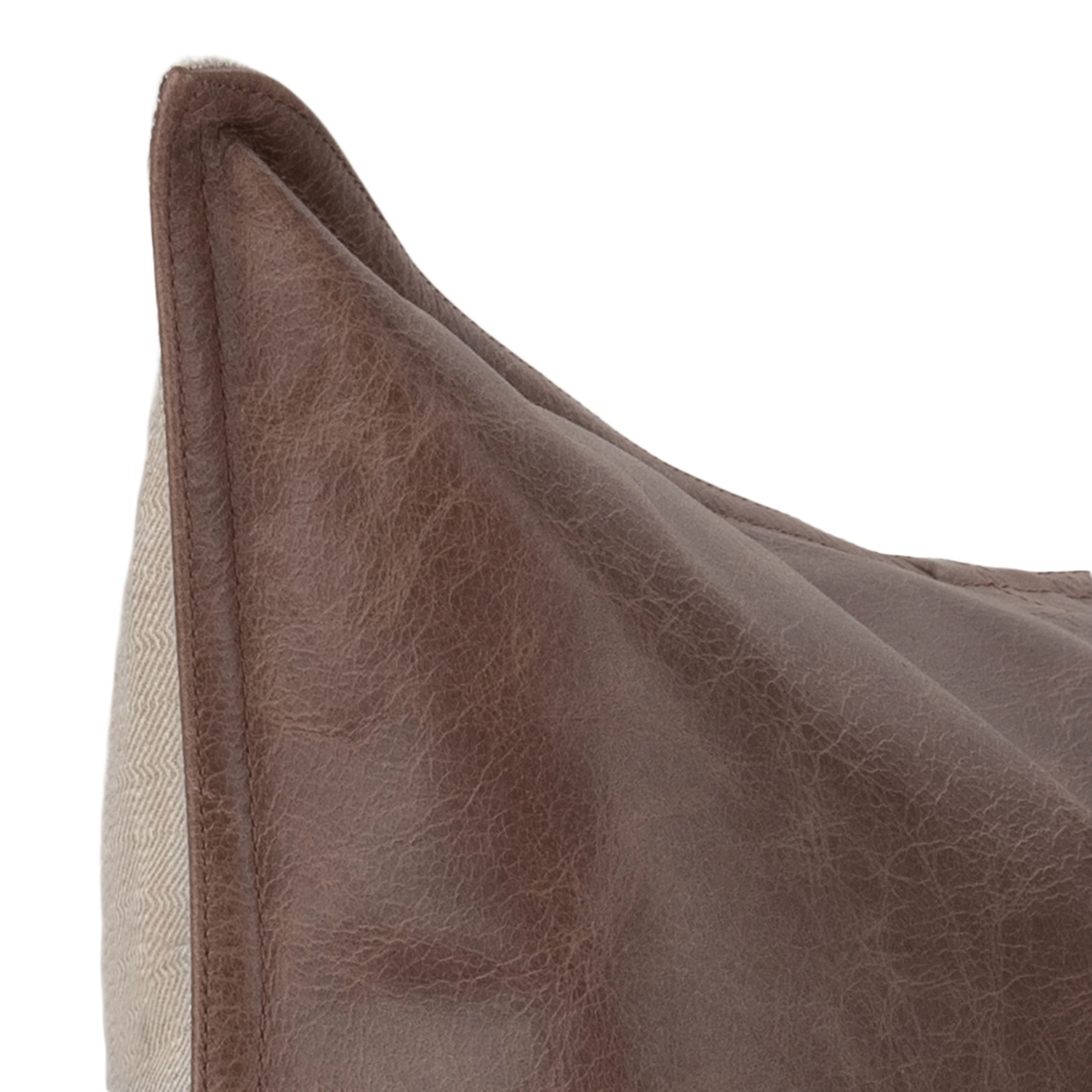 SLD Leather Pillow, Parsons Cocoa - Image 5