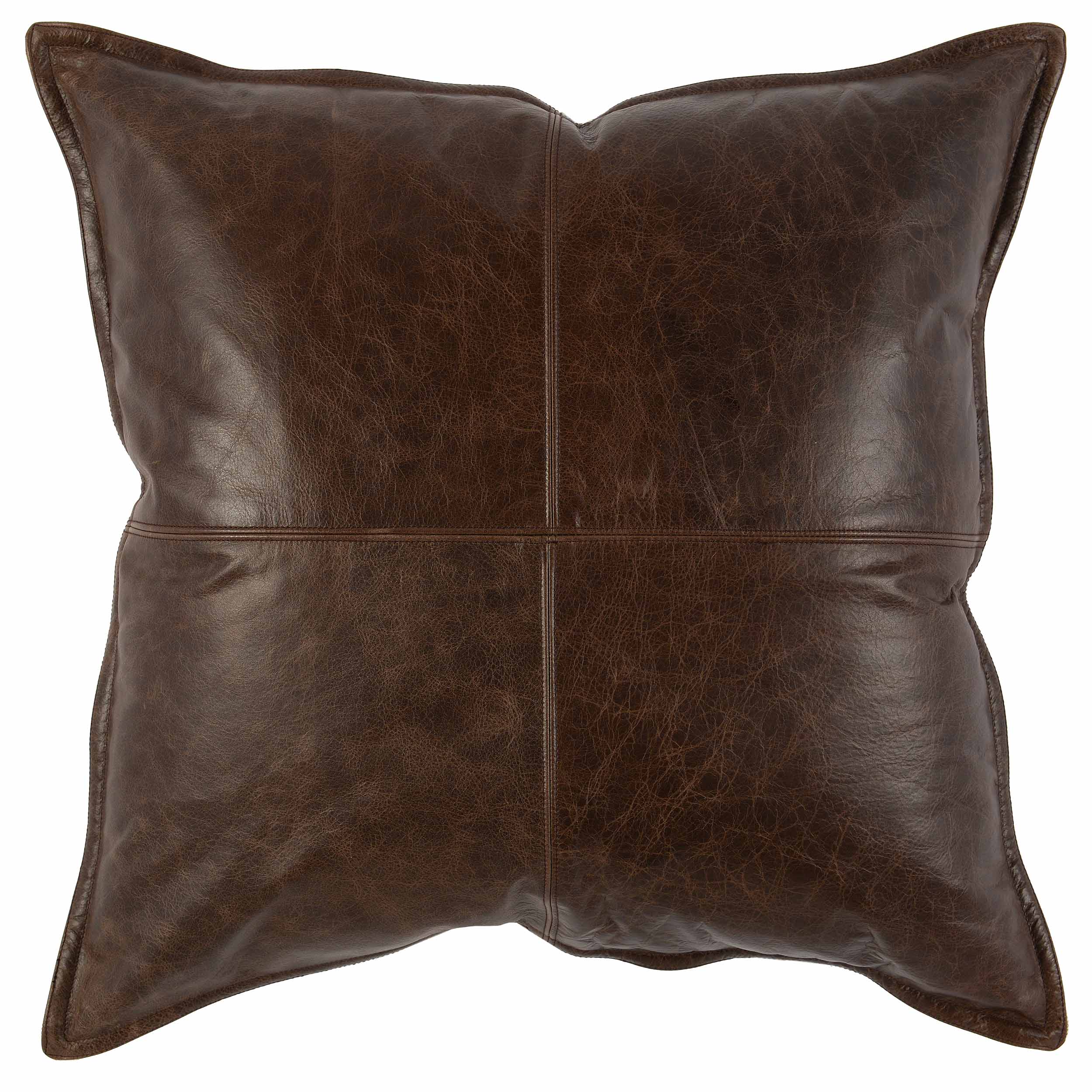 SLD Leather Pillow, Parsons Cocoa - Image 7