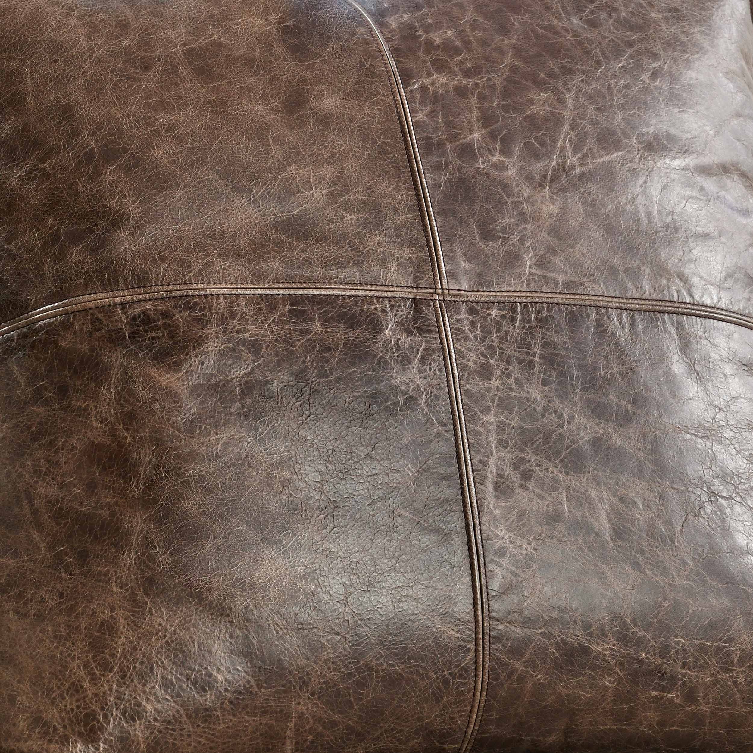 SLD Leather Pillow, Parsons Cocoa - Image 9