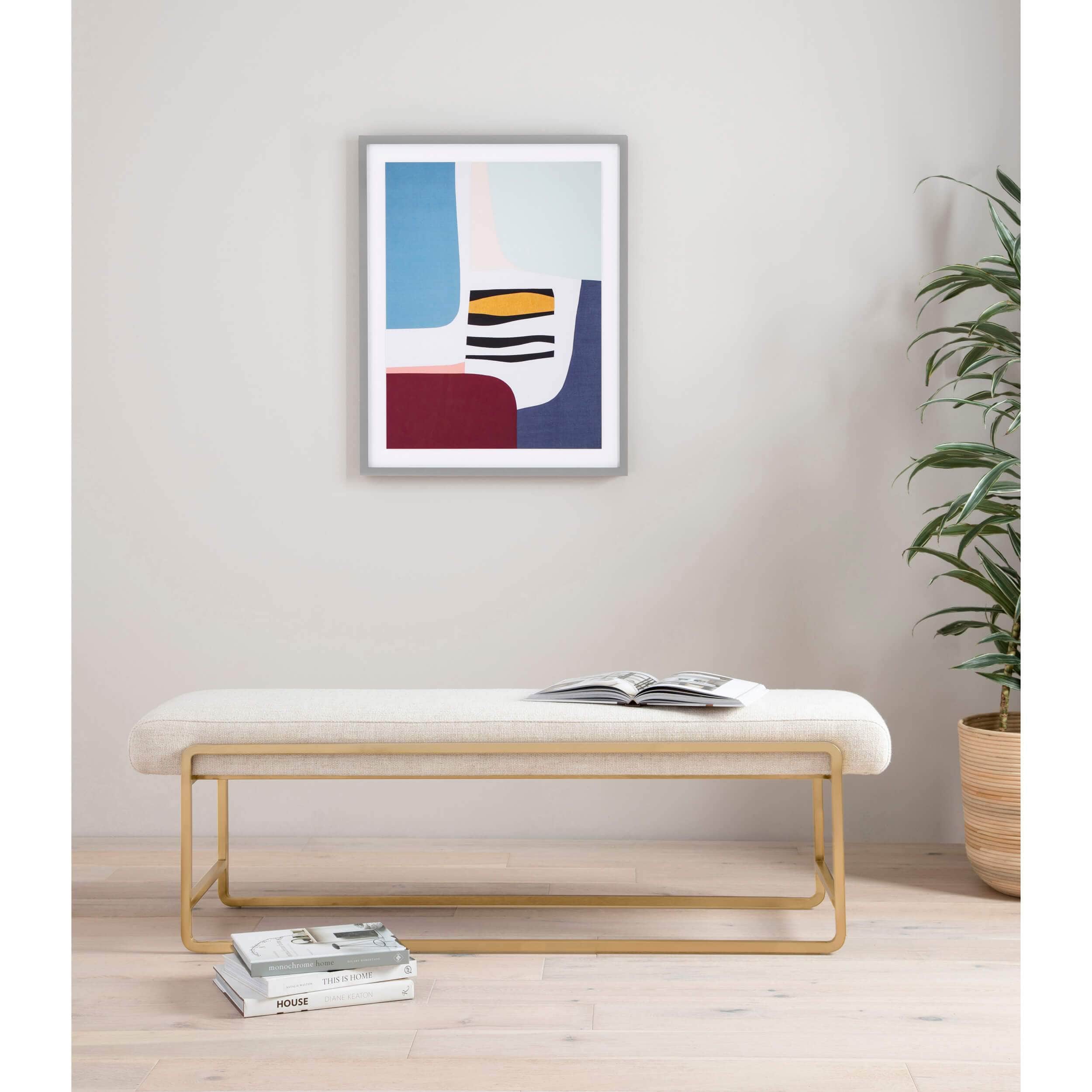 Sled Bench, Thames Cream by Four Hands - Image 5