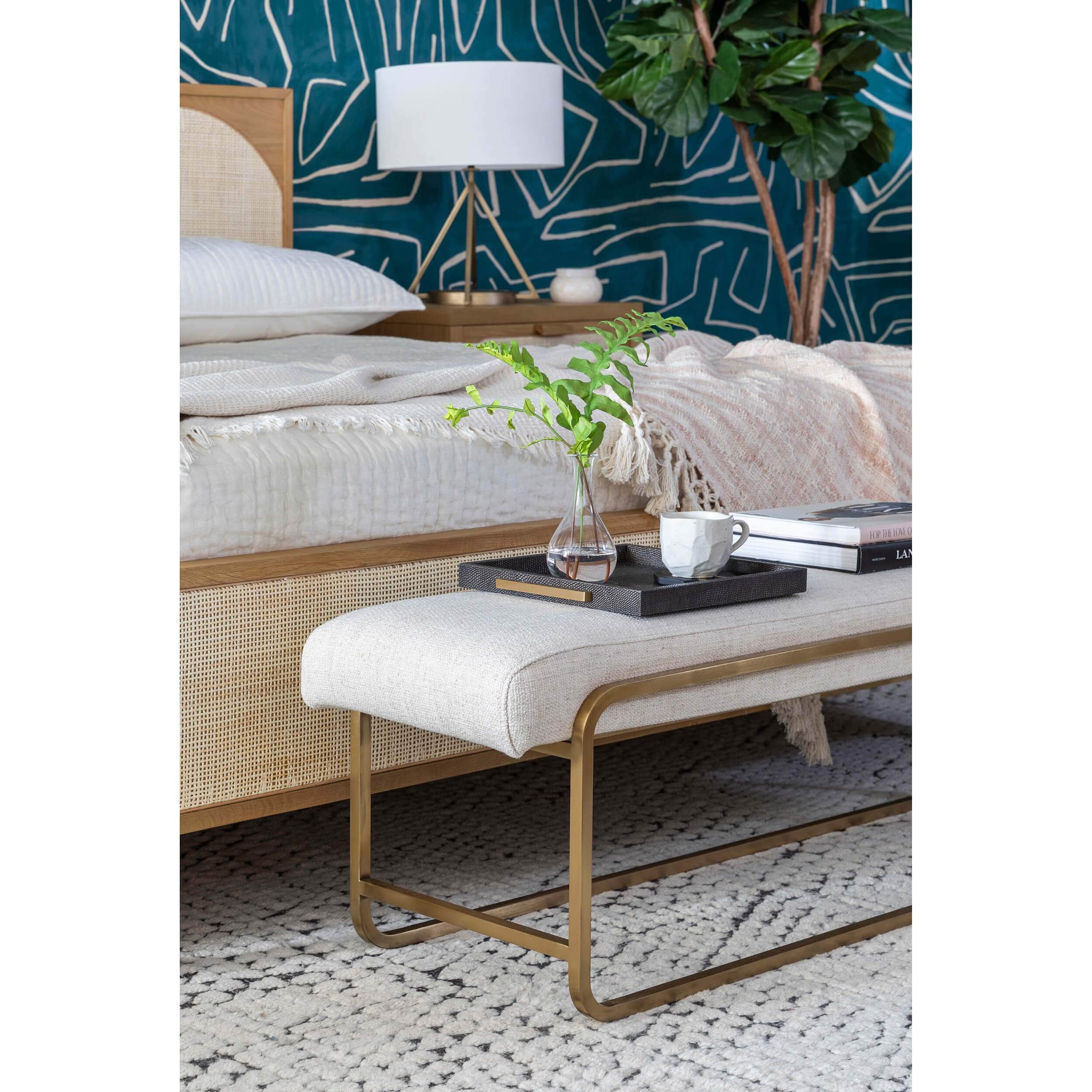 Sled Bench, Thames Cream by Four Hands - Image 6
